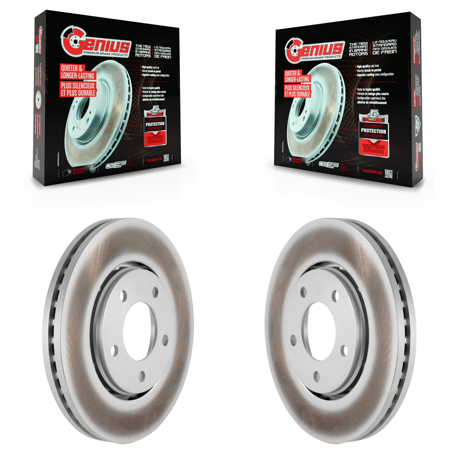 [Avant] Kit de disque (revêtu) de frein pour Dodge Chrysler Town & Country Grand Caravan Voyager KG-100121