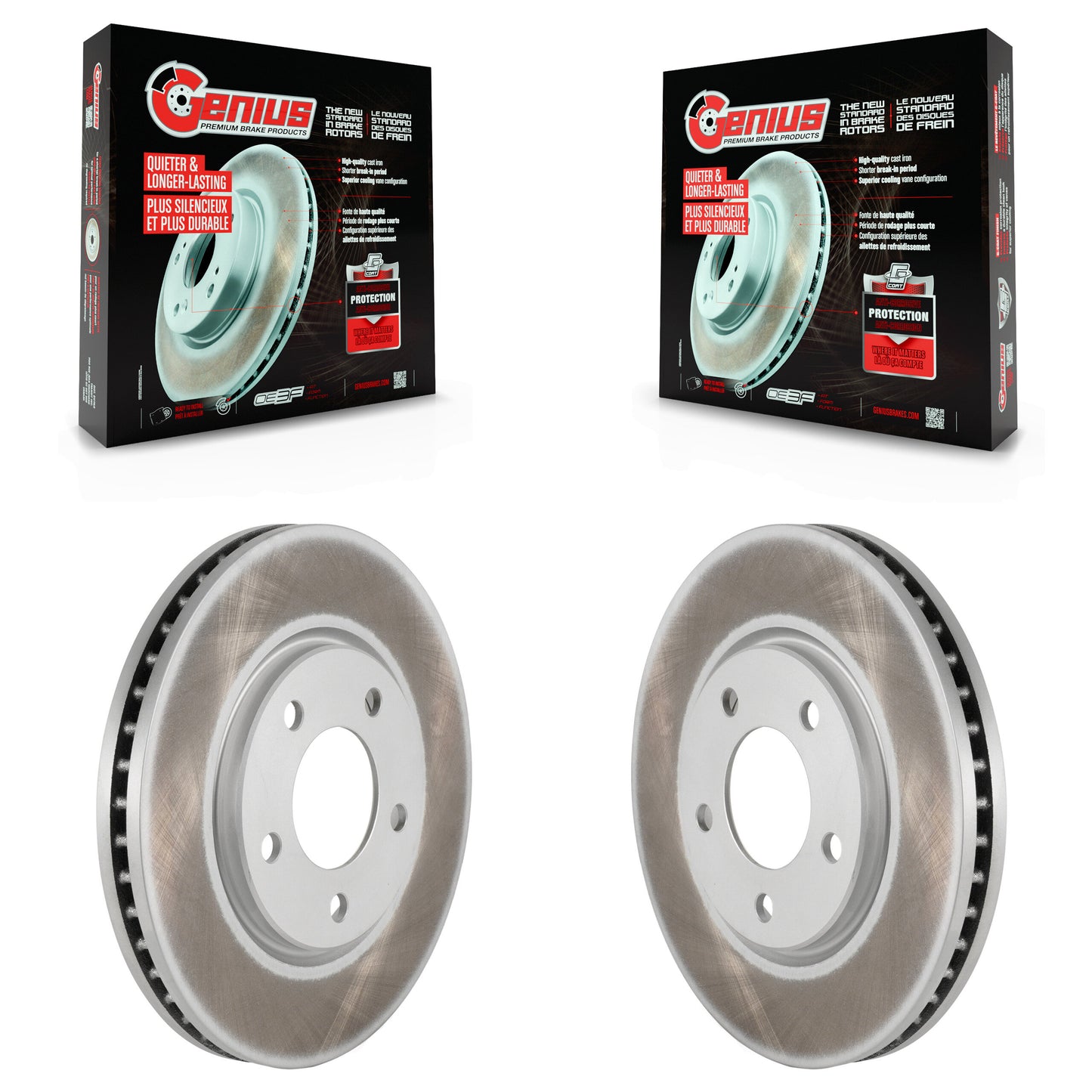 [Avant] Kit de disque (revêtu) de frein pour Dodge Grand Caravan Chrysler Town & Country Voyager KG-100122