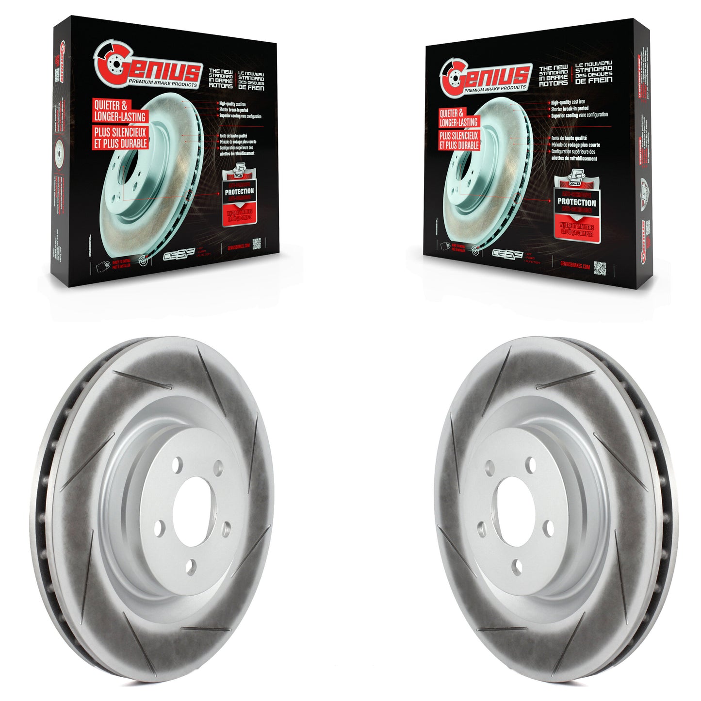[Avant] Kit de disque (revêtu) de frein pour Dodge Charger Chrysler 300 Challenger Magnum KG-100132