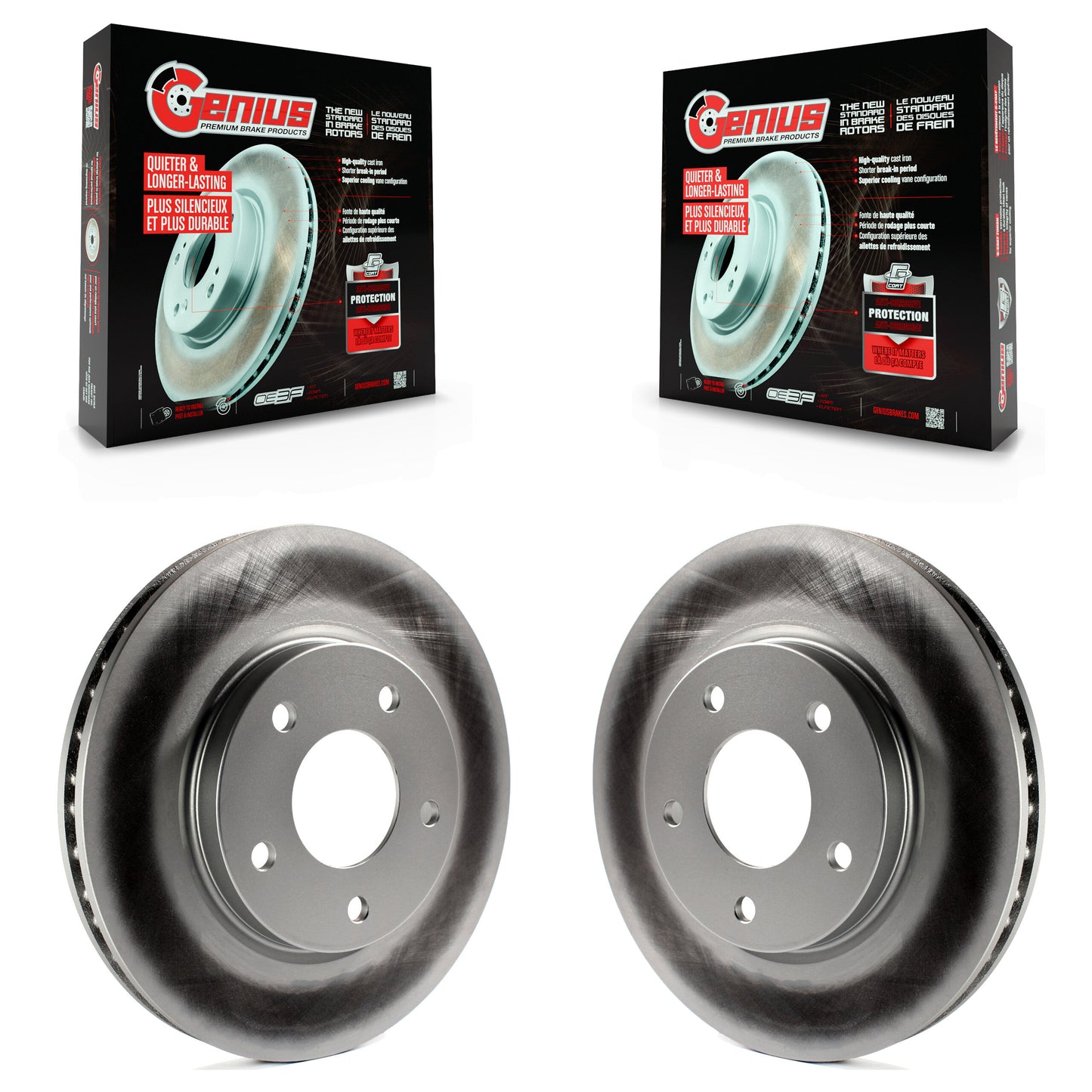 [Avant] Kit de disque (revêtu) de frein pour Dodge Caliber Mitsubishi Lancer KG-100133