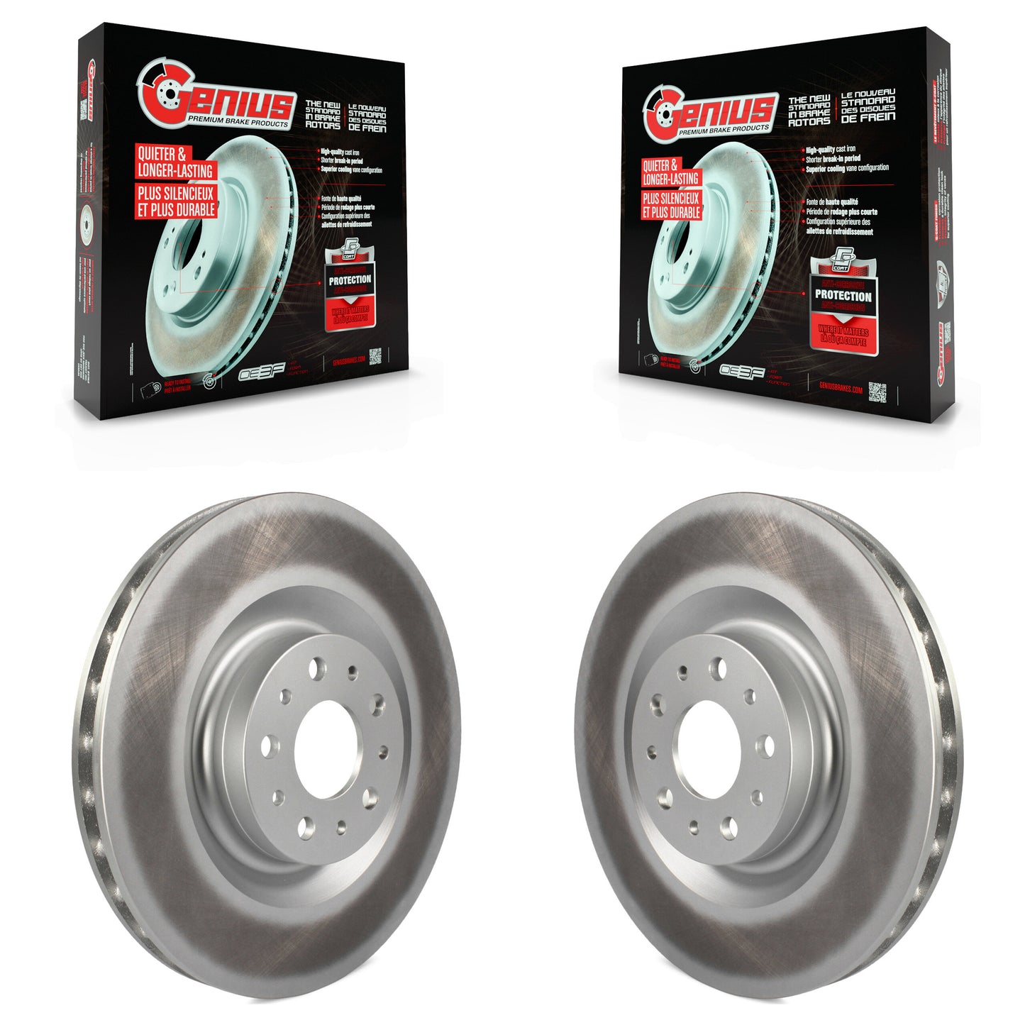 [Avant] Kit de disque (revêtu) de frein pour 2014-2020 Fiat 500L KG-100148