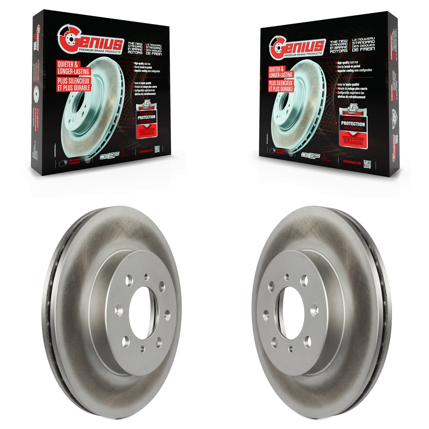 [Avant] Kit de disque (revêtu) de frein pour Honda Civic Fit Acura Integra Insight del Sol EL KG-100150