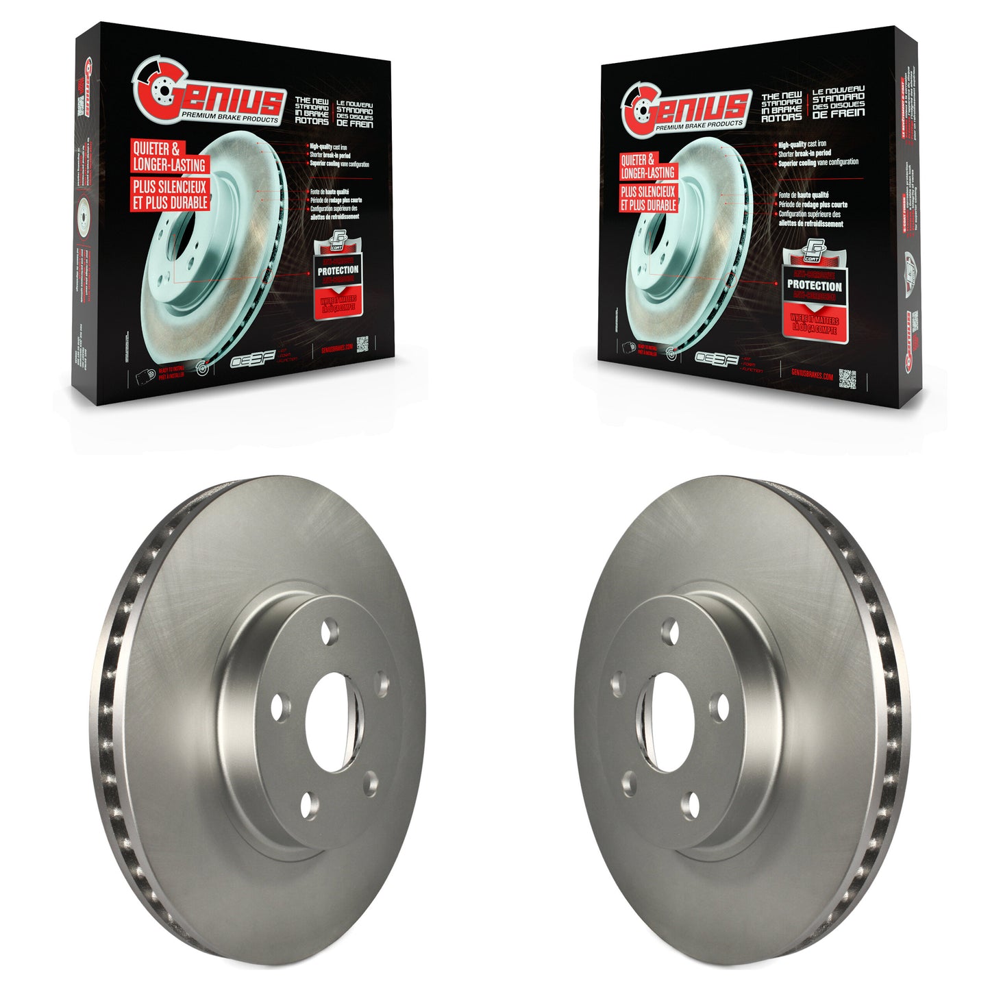[Avant] Kit de disque (revêtu) de frein pour Toyota Corolla Matrix Scion tC Pontiac Vibe Celica KG-100174