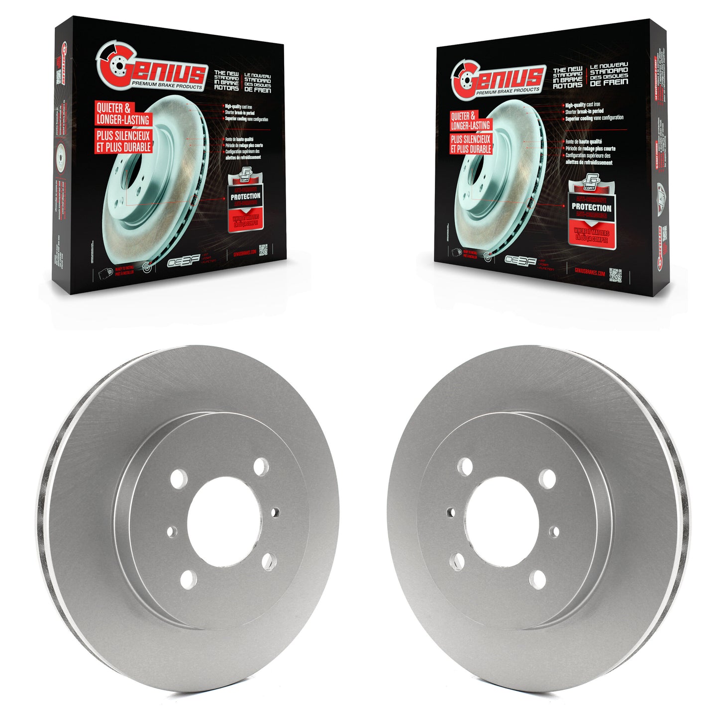[Avant] Kit de disque (revêtu) de frein pour Mitsubishi Lancer Mirage KG-100176