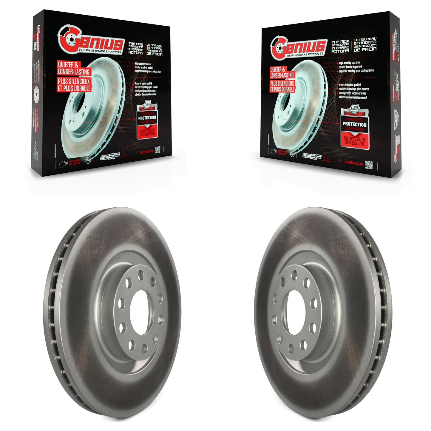 [Avant] Kit de disque (revêtu) de frein pour Audi A4 Quattro A6 Allroad S4 S6 KG-100180