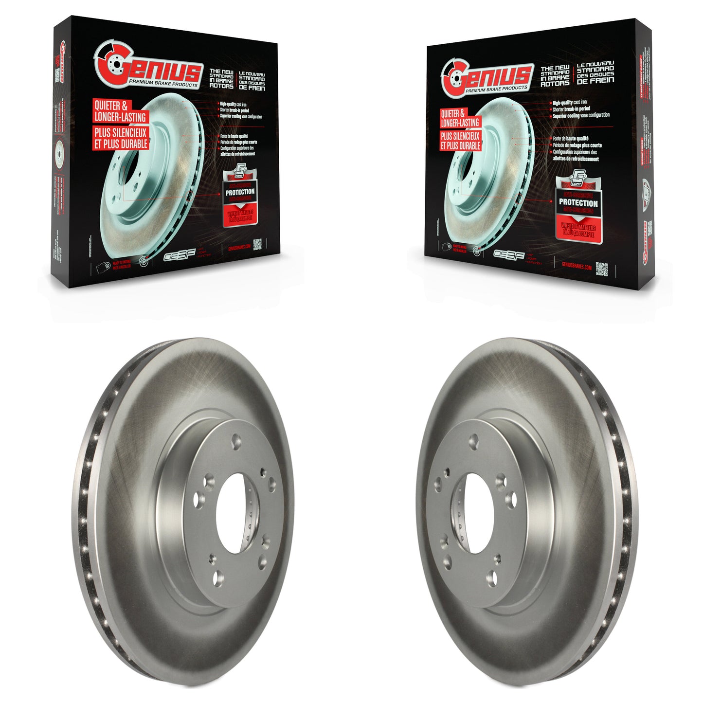 [Avant] Kit de disque (revêtu) de frein pour 2002-2004 Honda CR-V KG-100188