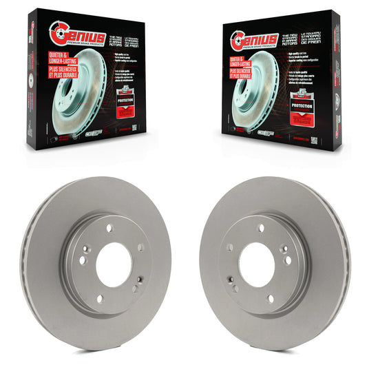 [Avant] Kit de disque (revêtu) de frein pour 2001-2006 Hyundai Santa Fe avec 276mm Diameter Rotor KG-100194