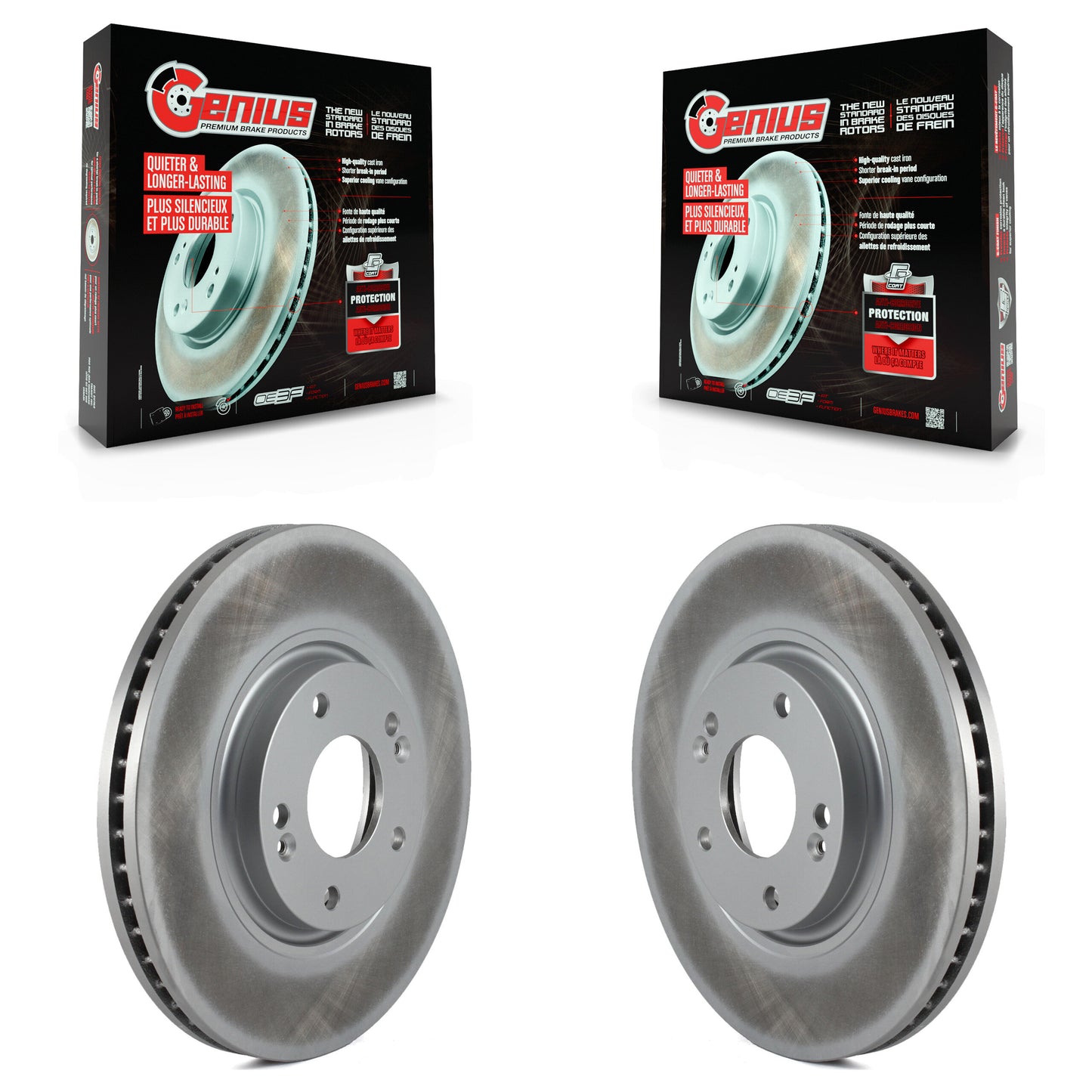 [Avant] Kit de disque (revêtu) de frein pour Hyundai Azera Kia Amanti XG350 KG-100213