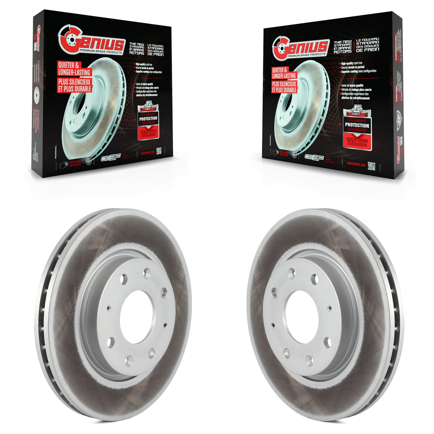 [Avant] Kit de disque (revêtu) de frein pour Kia Spectra Spectra5 KG-100241