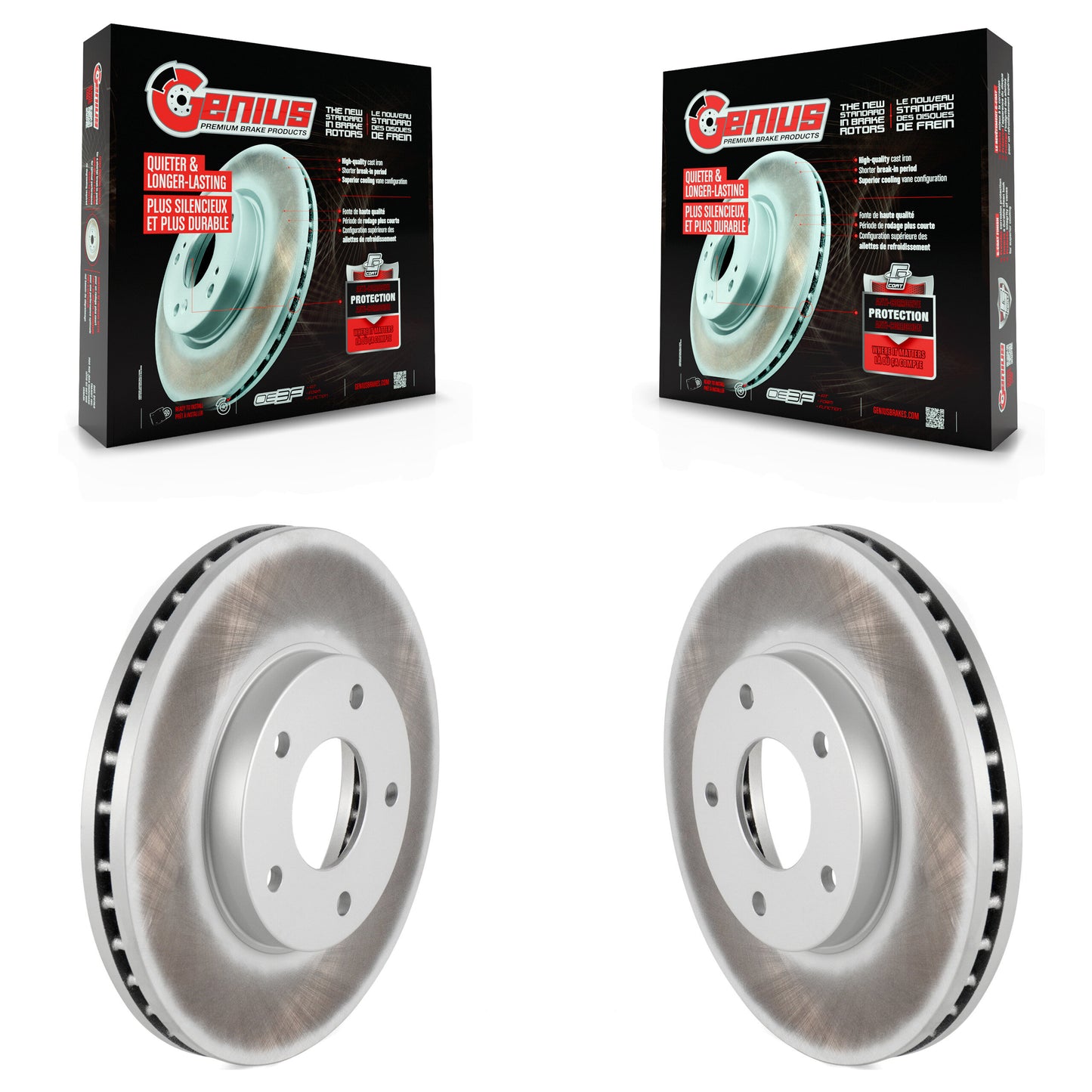 [Avant] Kit de disque (revêtu) de frein pour 2004-2006 Nissan X-Trail KG-100242