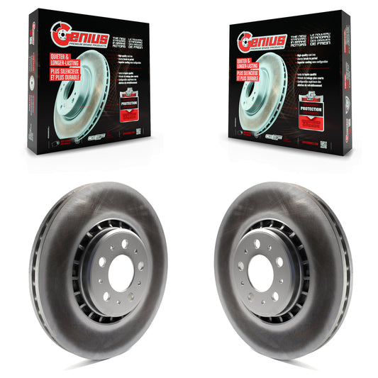 [Avant] Kit de disque (revêtu) de frein pour 2003-2014 Volvo XC90 avec 336mm Diameter Rotor KG-100245