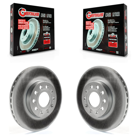 [Avant] Kit de disque (revêtu) de frein pour Volkswagen Jetta Beetle Audi Golf A3 Rabbit SportWagen Quattro Eos e-Golf GTI Taos KG-100251
