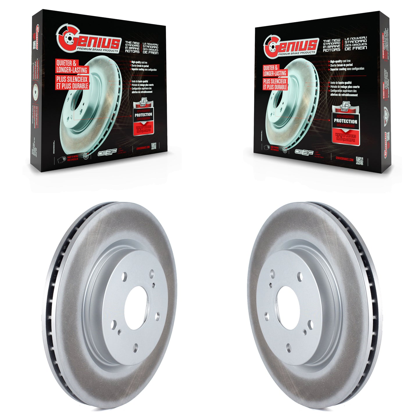 [Avant] Kit de disque (revêtu) de frein pour 2006-2013 Suzuki Grand Vitara KG-100262