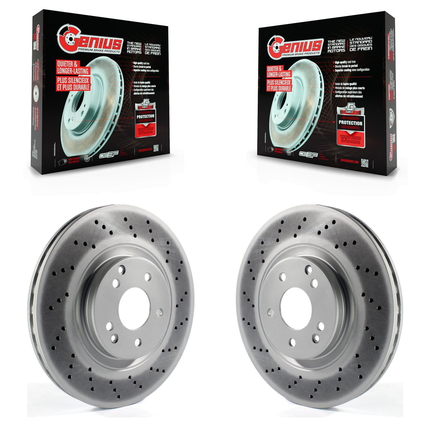 [Avant] Kit de disque (revêtu) de frein pour Mercedes-Benz C230 CLK350 SLK350 C320 SLK280 SLK300 KG-100264