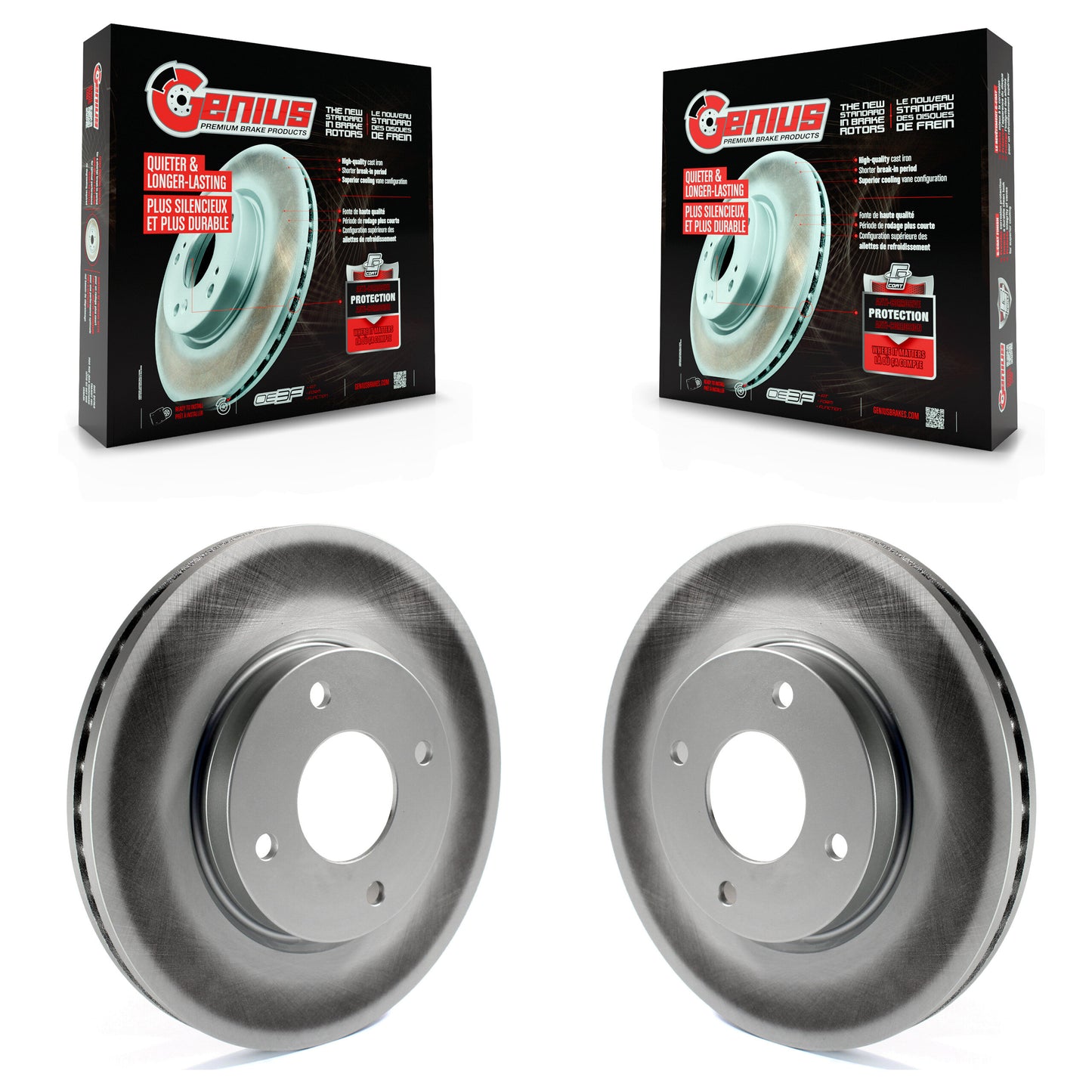 [Avant] Kit de disque (revêtu) de frein pour Nissan Sentra Versa Cube KG-100270