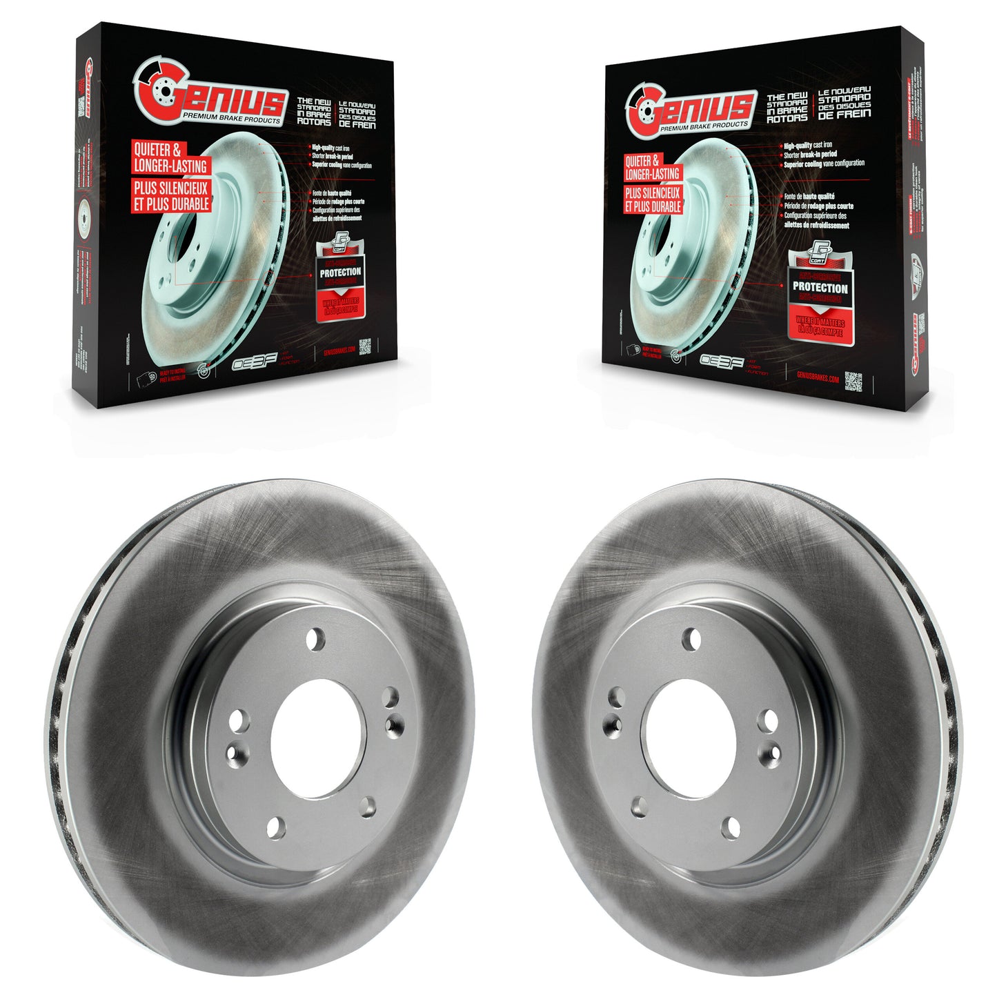[Avant] Kit de disque (revêtu) de frein pour 2007-2009 Hyundai Santa Fe KG-100280