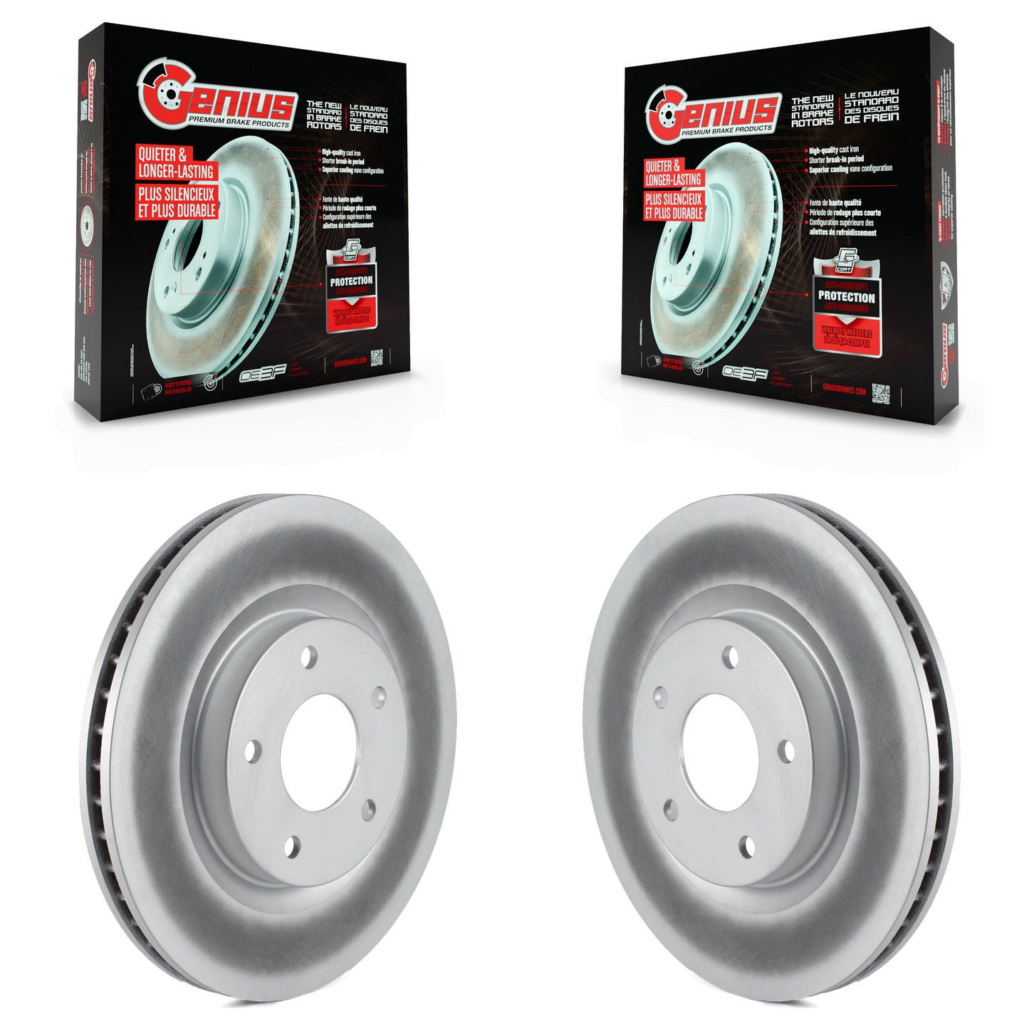 [Avant] Kit de disque (revêtu) de frein pour Nissan Rogue Sentra Select KG-100291