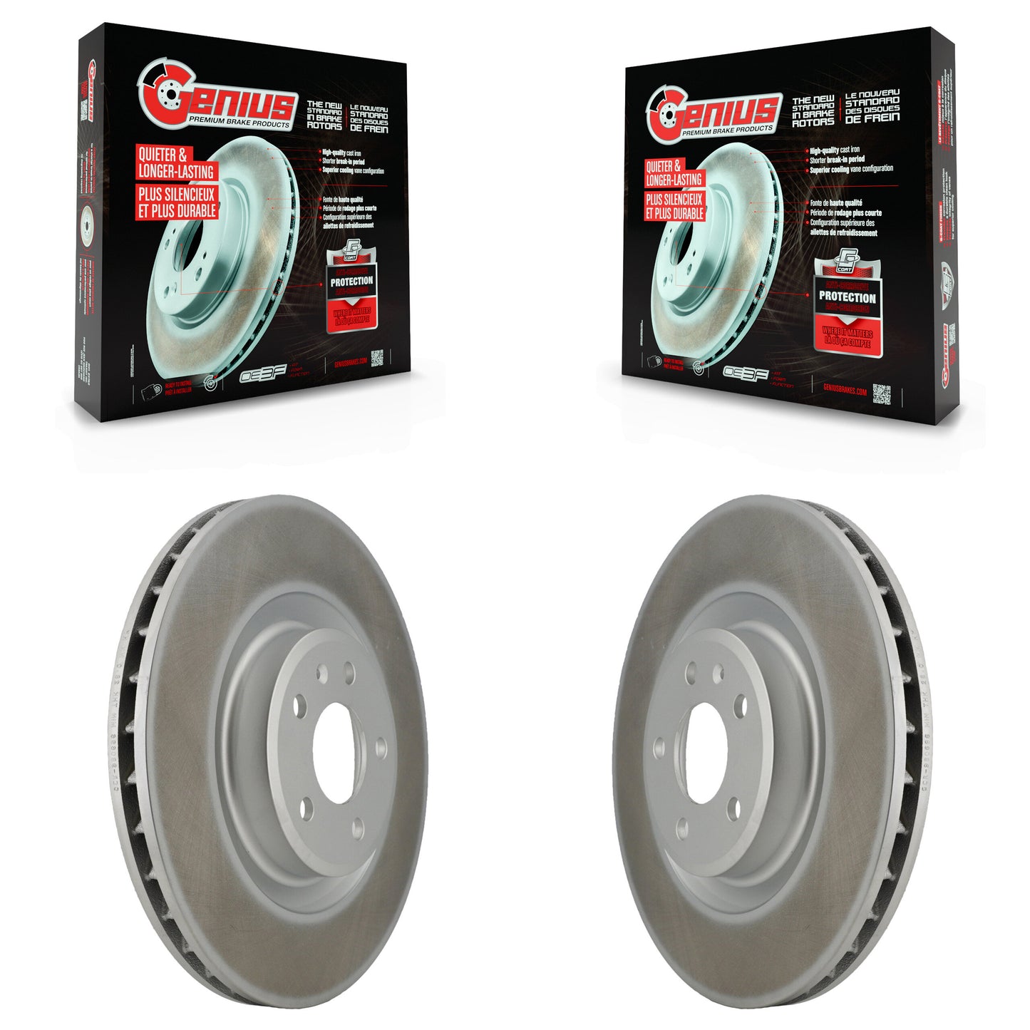 [Avant] Kit de disque (revêtu) de frein pour Audi Q5 Porsche Macan A6 Quattro S5 S4 A7 A5 A4 KG-100302