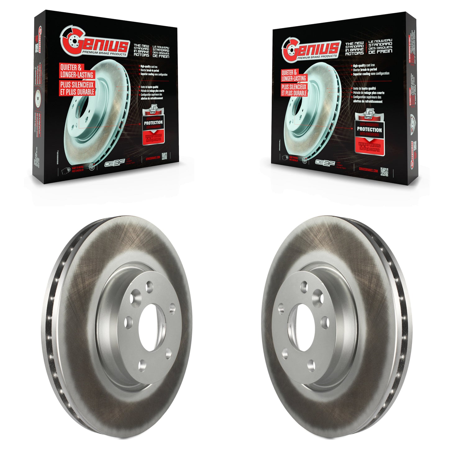 [Avant] Kit de disque (revêtu) de frein pour Volvo S60 Land Rover Range Evoque XC70 S80 V60 V70 KG-100306