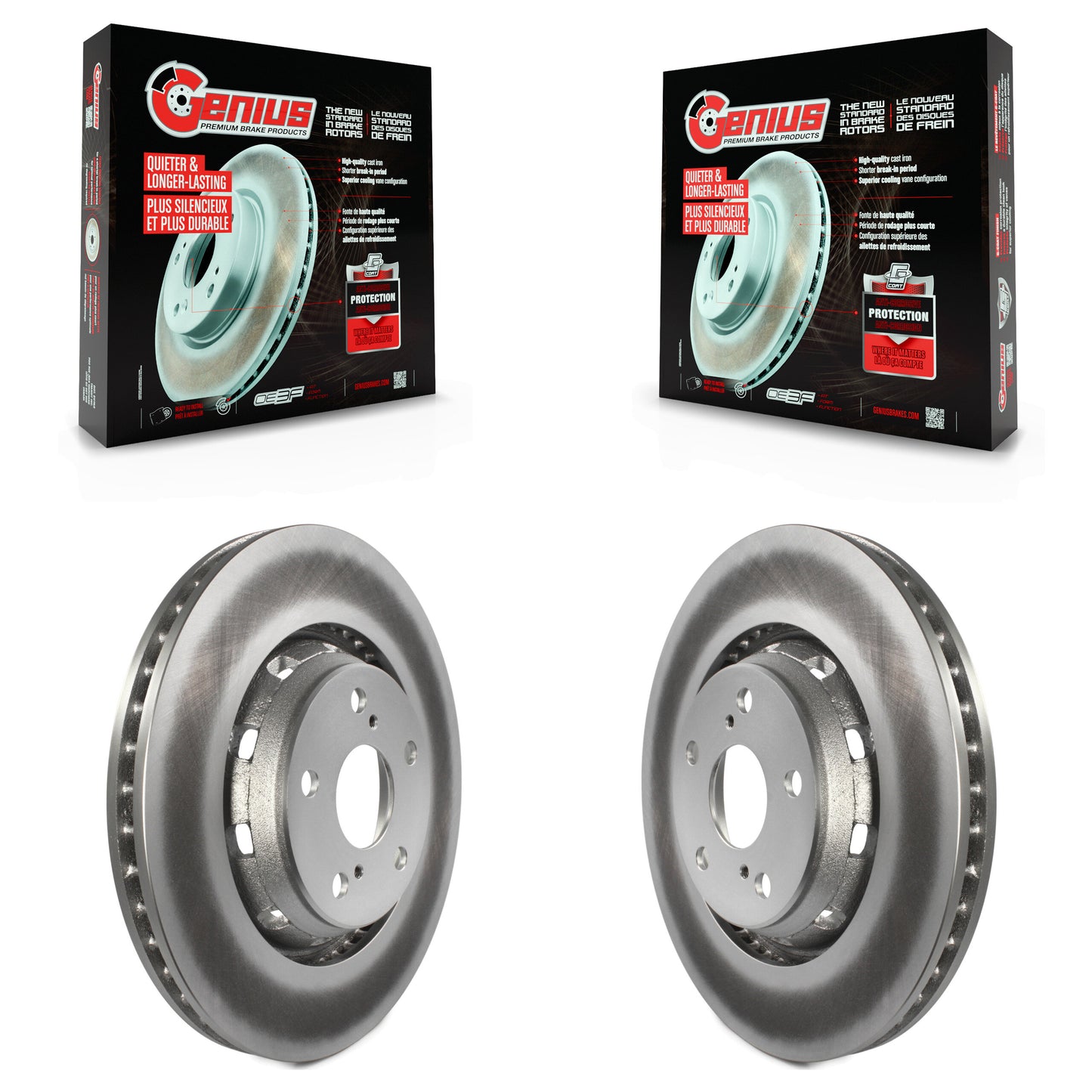 [Avant] Kit de disque (revêtu) de frein pour 2009-2016 Toyota Venza KG-100307