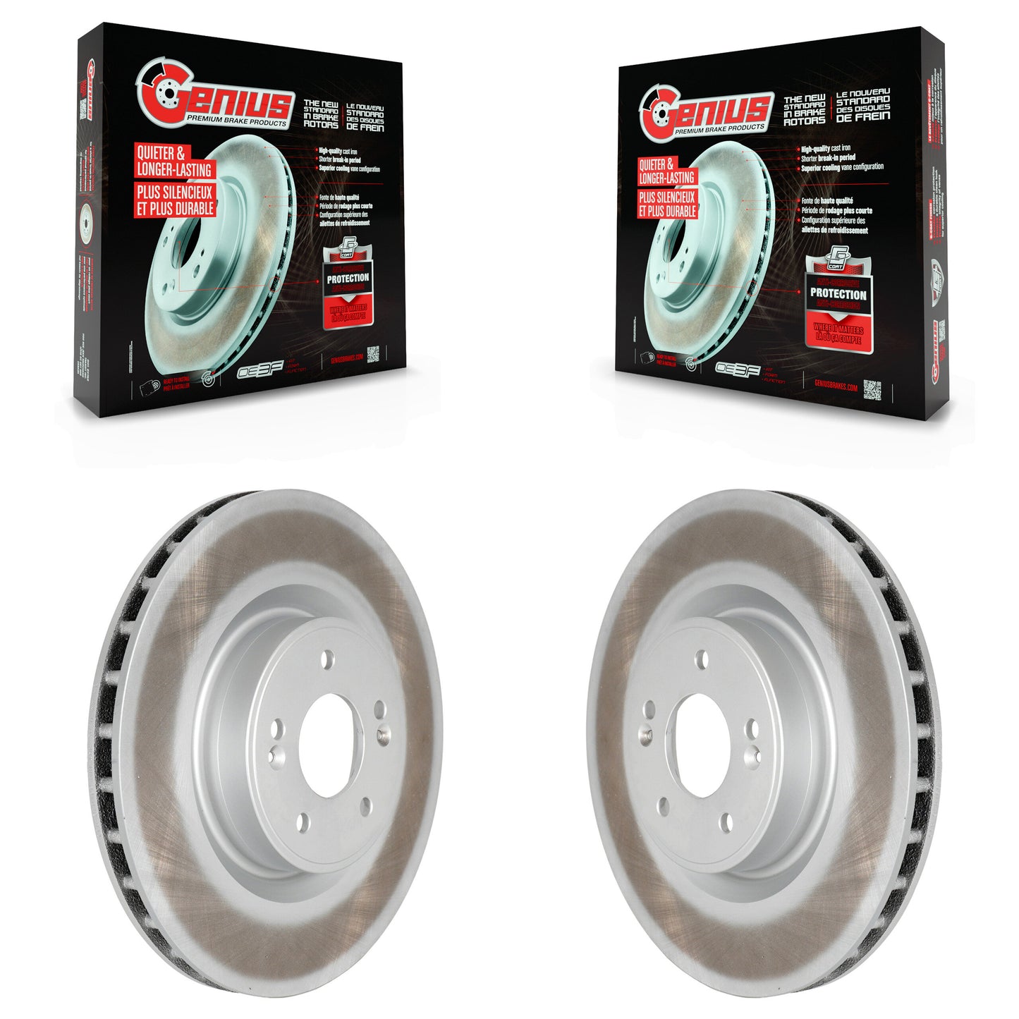 [Avant] Kit de disque (revêtu) de frein pour Hyundai Genesis Coupe KG-100313