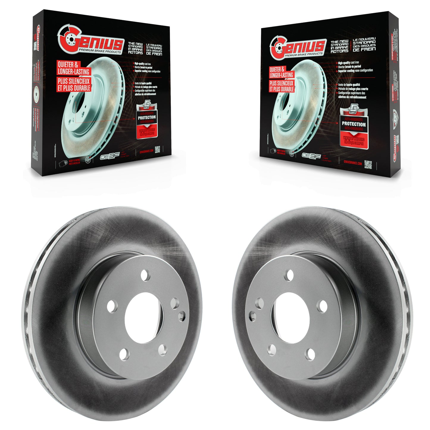 [Avant] Kit de disque (revêtu) de frein pour Mercedes-Benz C300 C250 C230 KG-100318