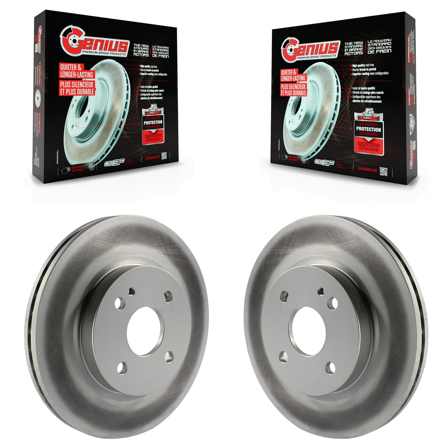[Avant] Kit de disque (revêtu) de frein pour 2011-2014 Mazda 2 KG-100325
