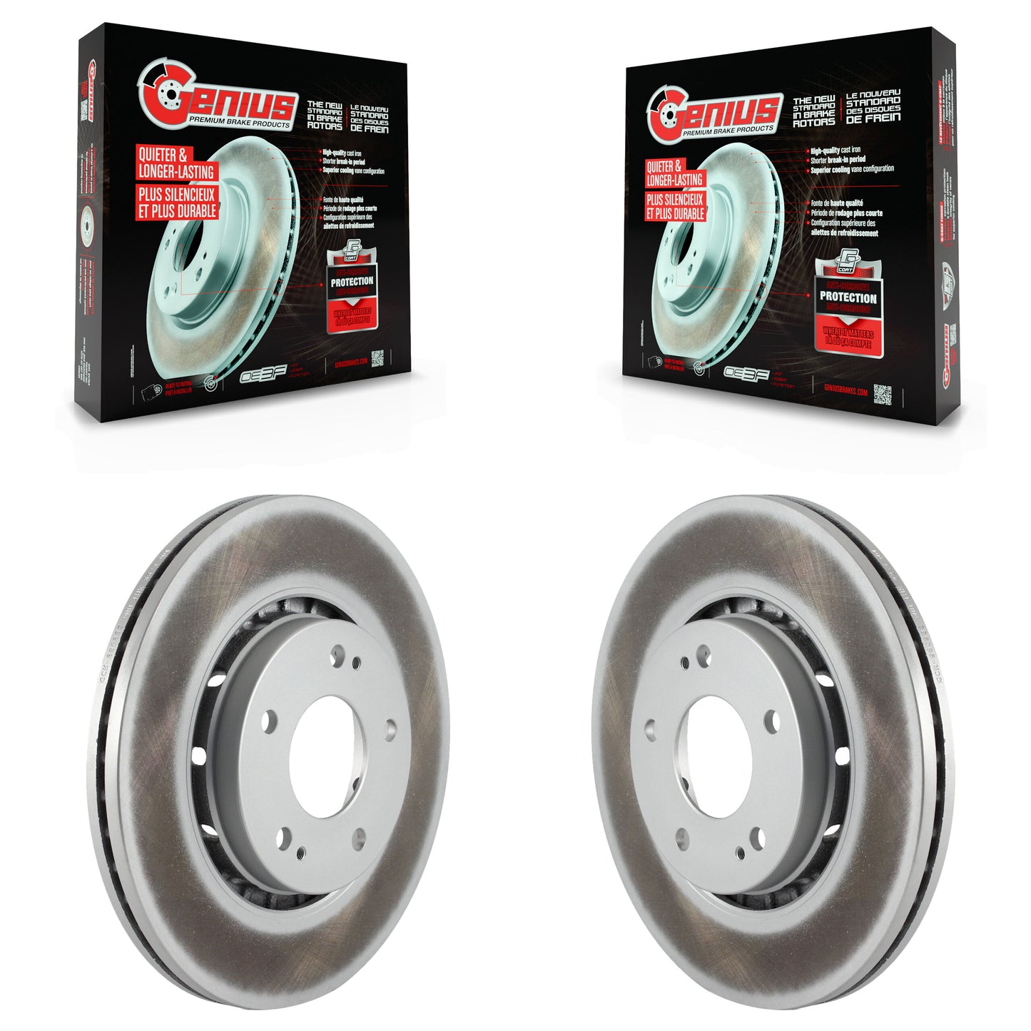 [Avant] Kit de disque (revêtu) de frein pour Mitsubishi Lancer KG-100334