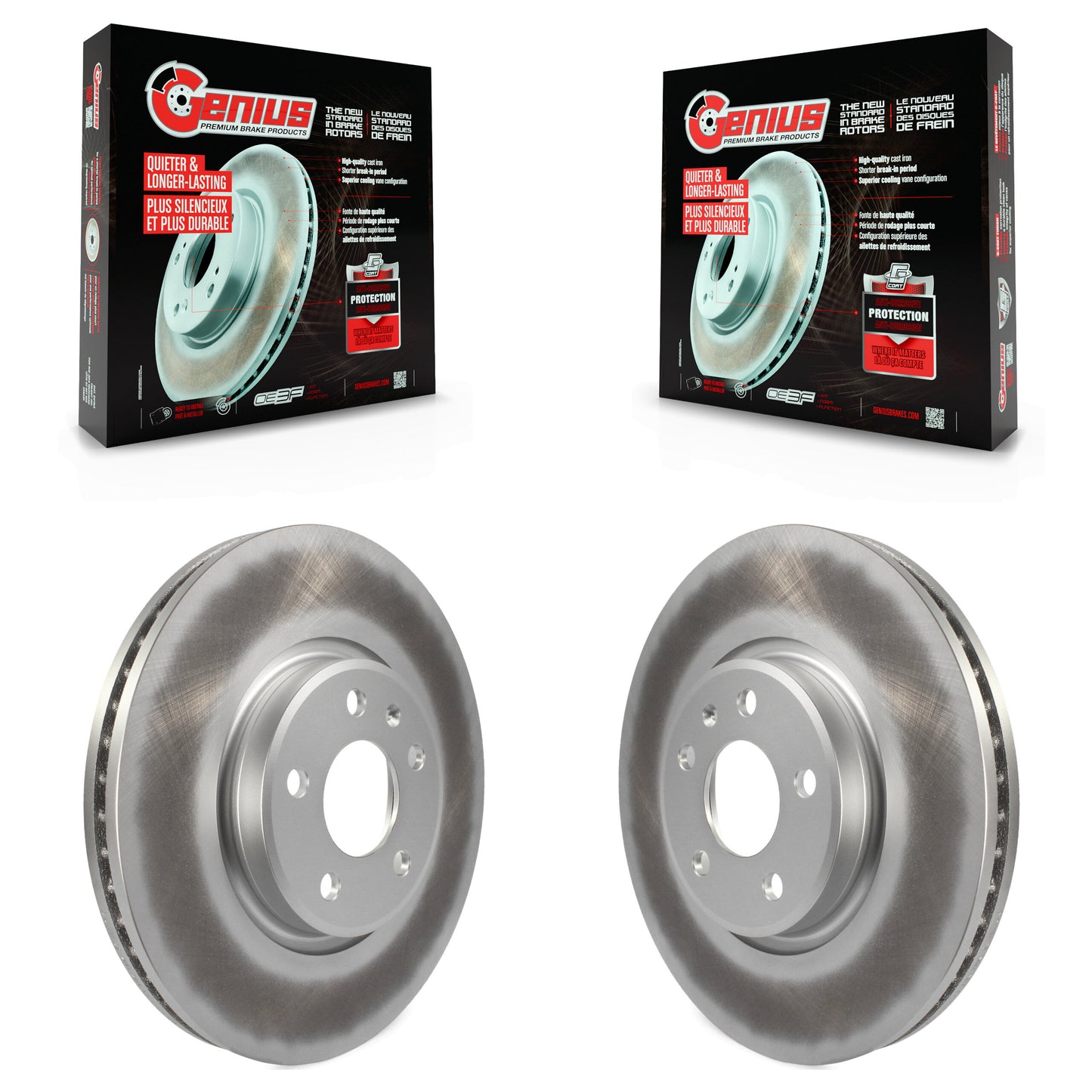 [Avant] Kit de disque (revêtu) de frein pour Audi Q5 A4 A5 Quattro A7 allroad A6 S5 KG-100336