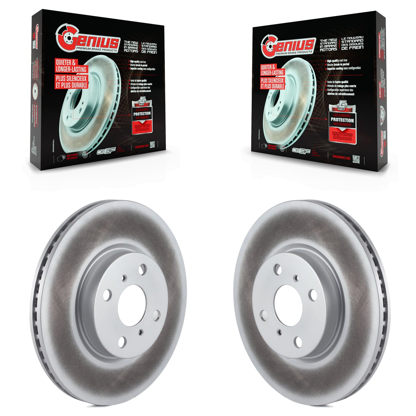 [Avant] Kit de disque (revêtu) de frein pour Toyota Yaris KG-100342