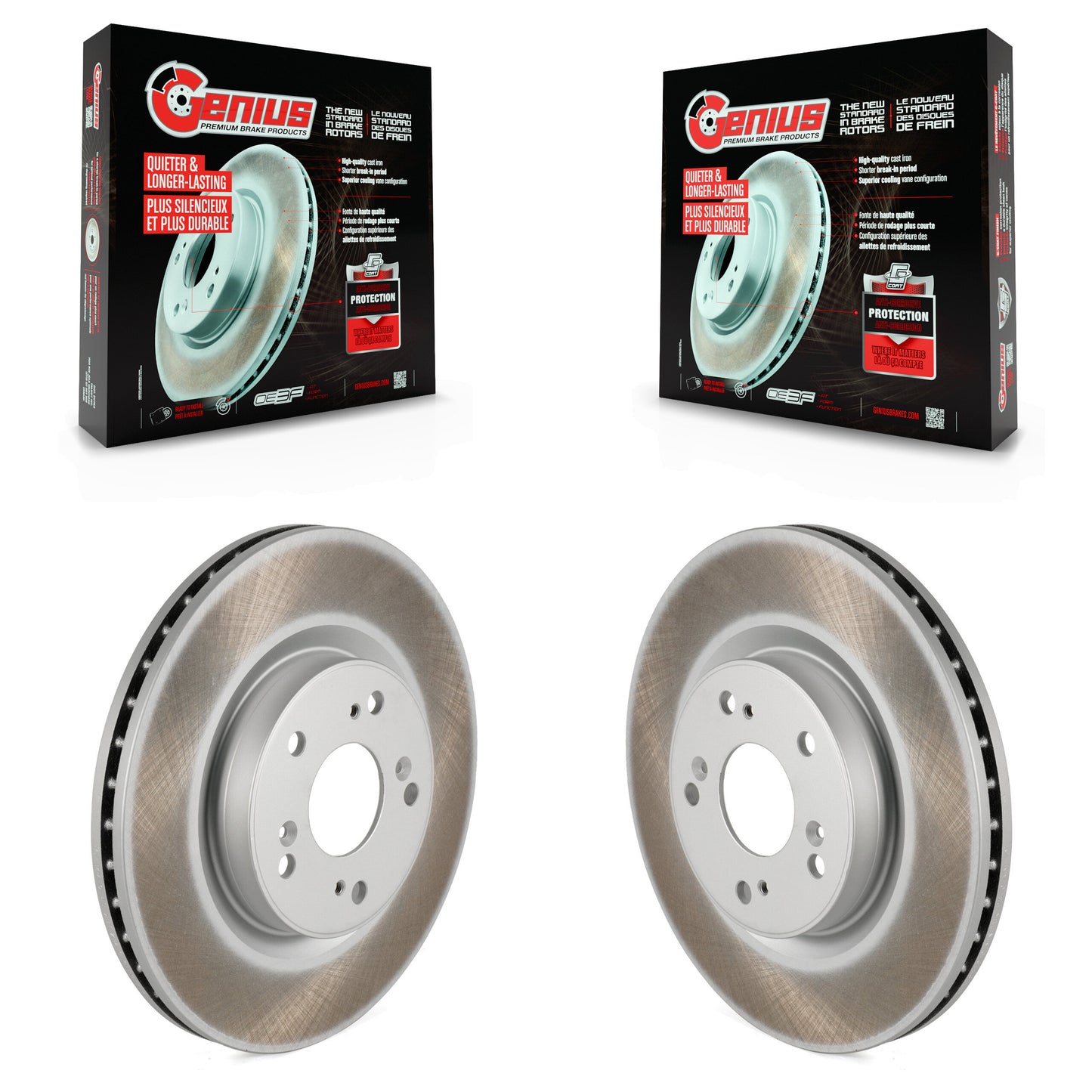 [Avant] Kit de disque (revêtu) de frein pour 2012-2016 Honda CR-V FWD KG-100350