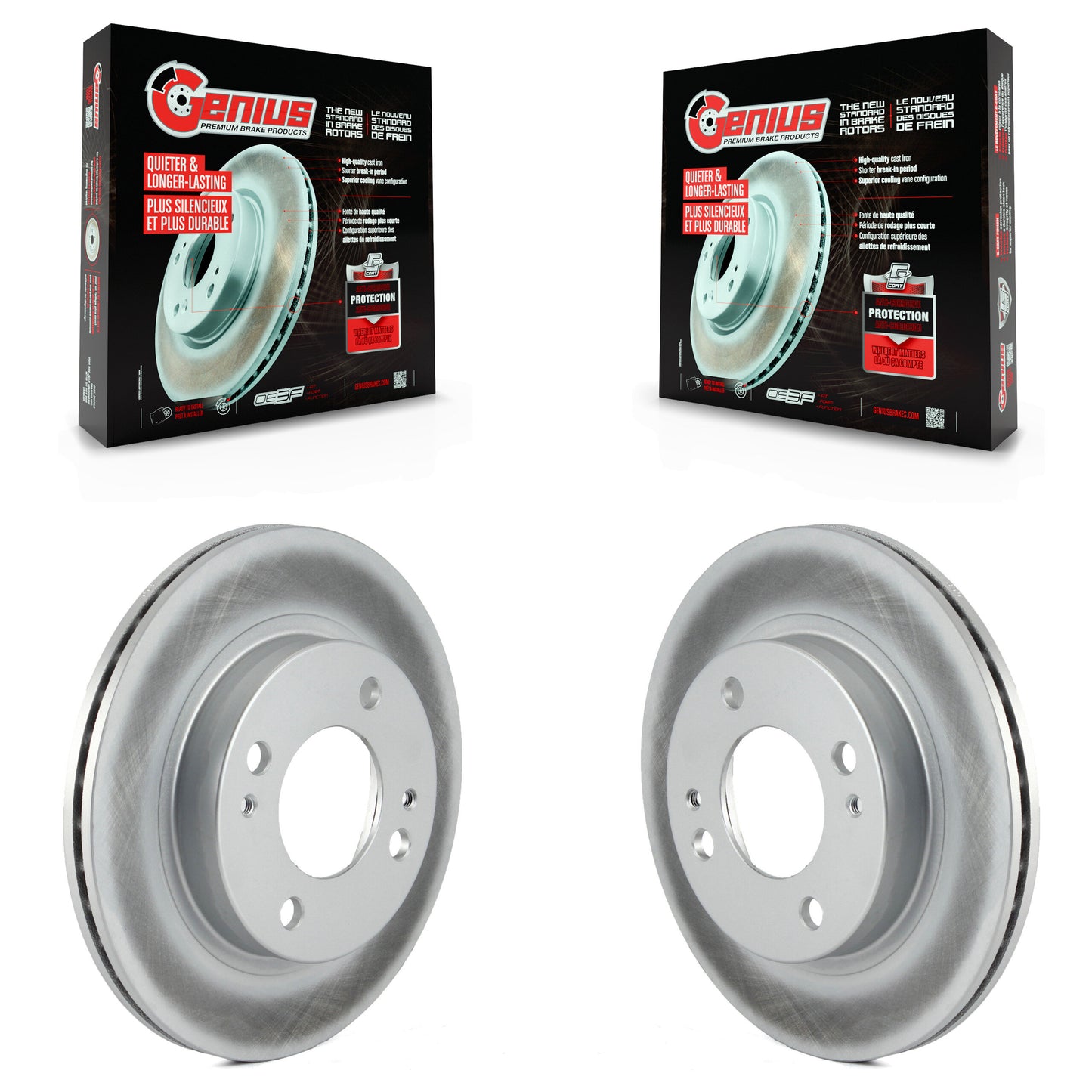 [Avant] Kit de disque (revêtu) de frein pour 2014-2015 Mitsubishi Mirage KG-100356