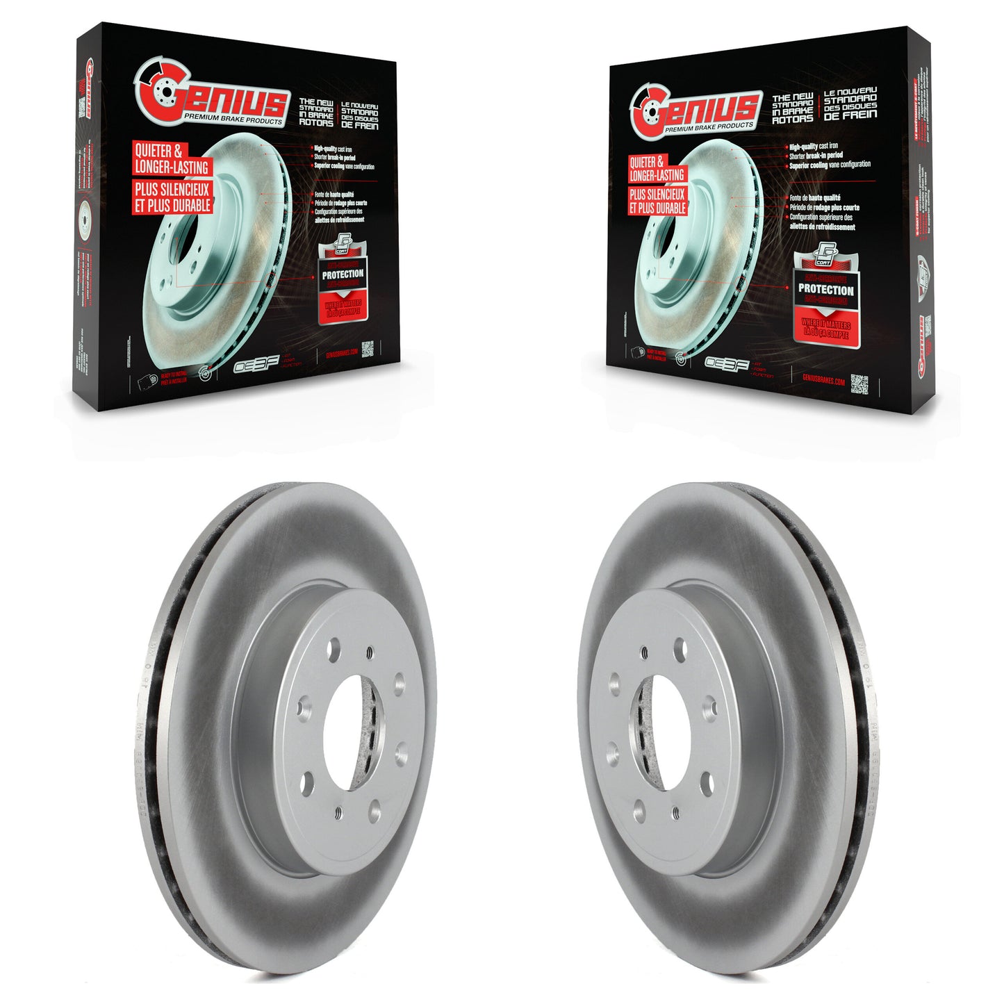 [Avant] Kit de disque (revêtu) de frein pour 2015-2020 Honda Fit KG-100357