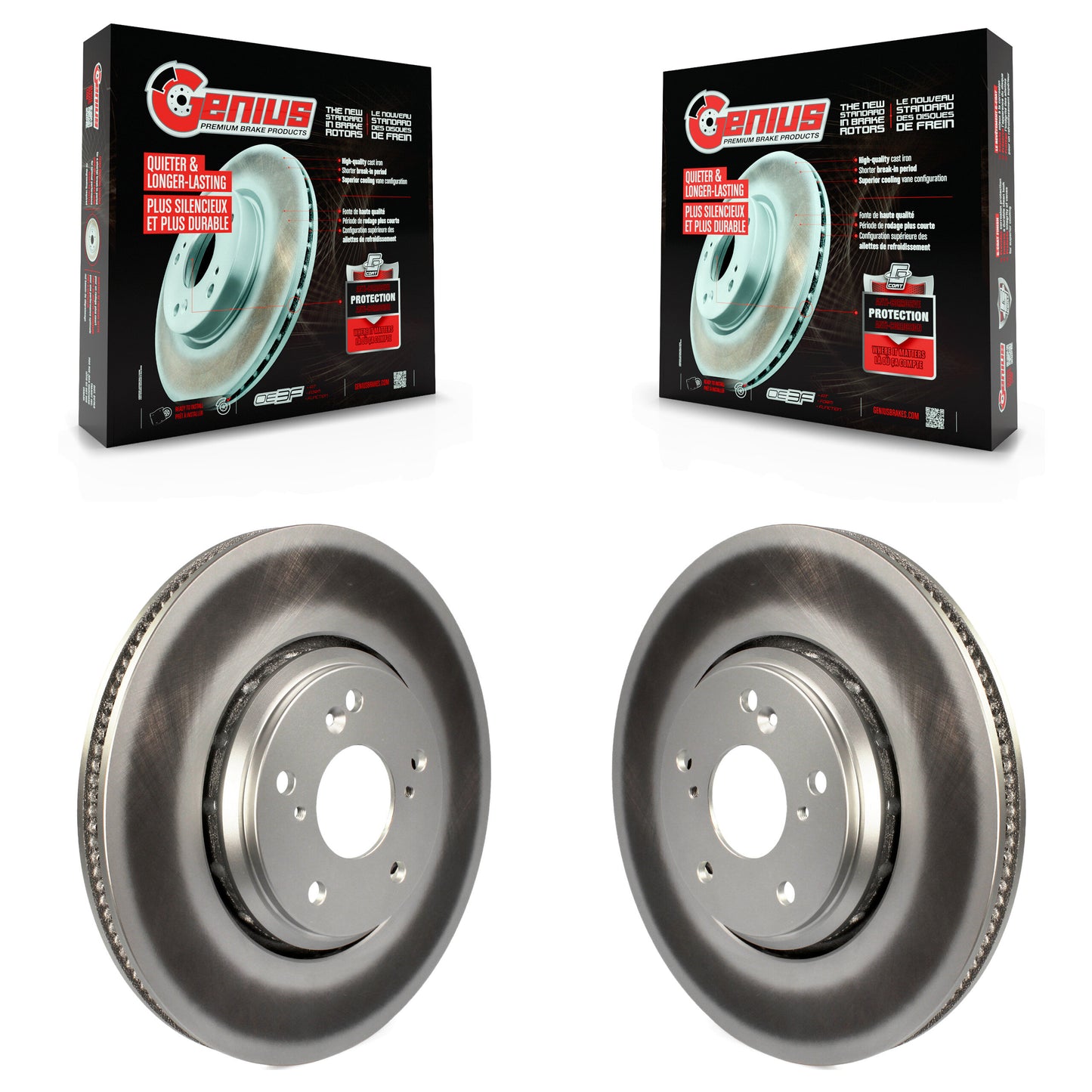 [Avant] Kit de disque (revêtu) de frein pour Honda Civic Accord Acura ILX KG-100371