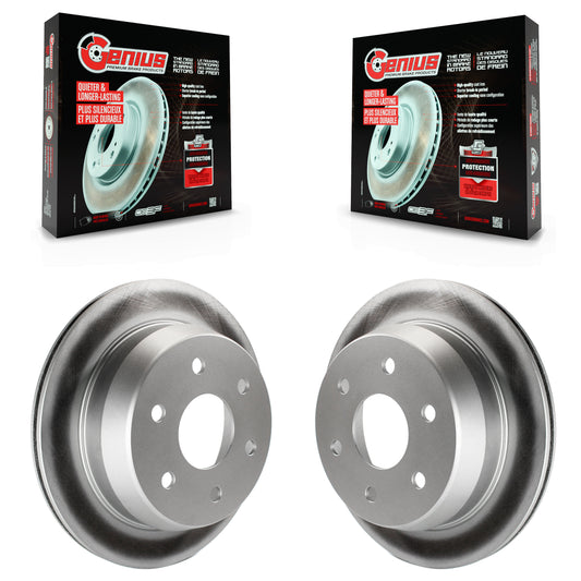 [Arrière] Kit de disque (revêtu) de frein pour Chevrolet Silverado 1500 GMC Sierra Suburban Tahoe Classic 2500 HD Avalanche Astro Yukon XL Safari KG-100382
