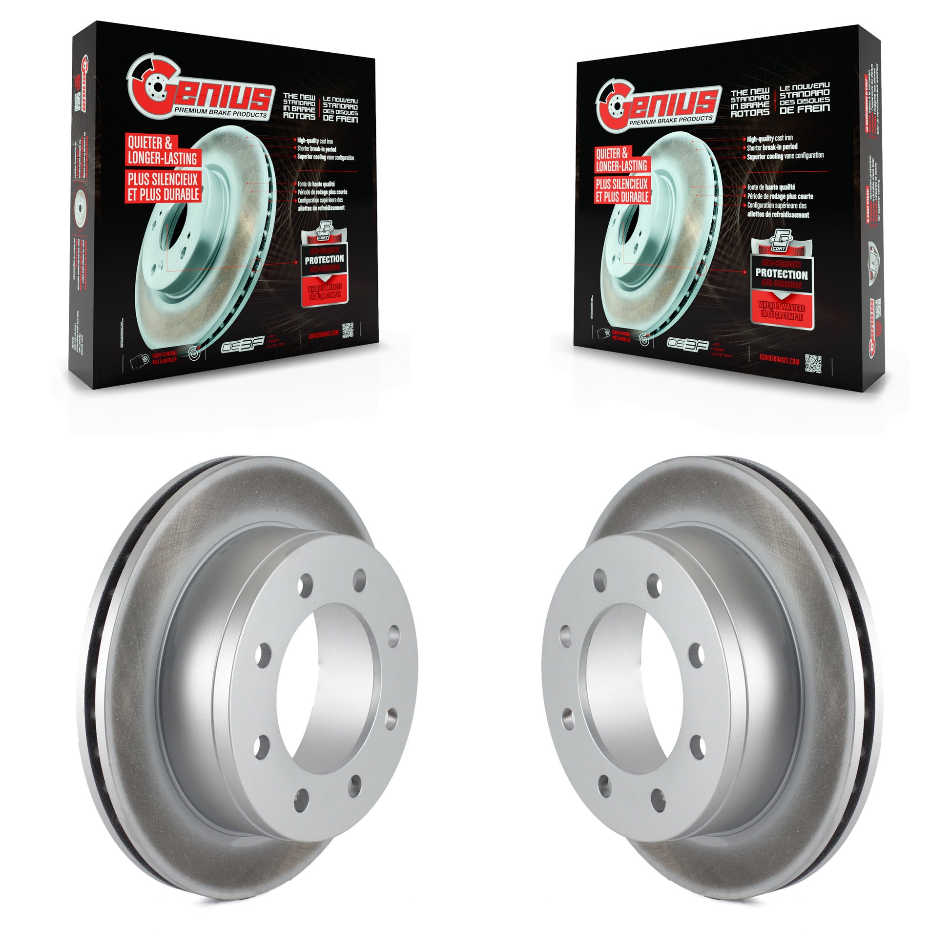 [Arrière] Disque de frein pour GMC Chevrolet Sierra 2500 HD Silverado Savana Express 3500 KG-100383
