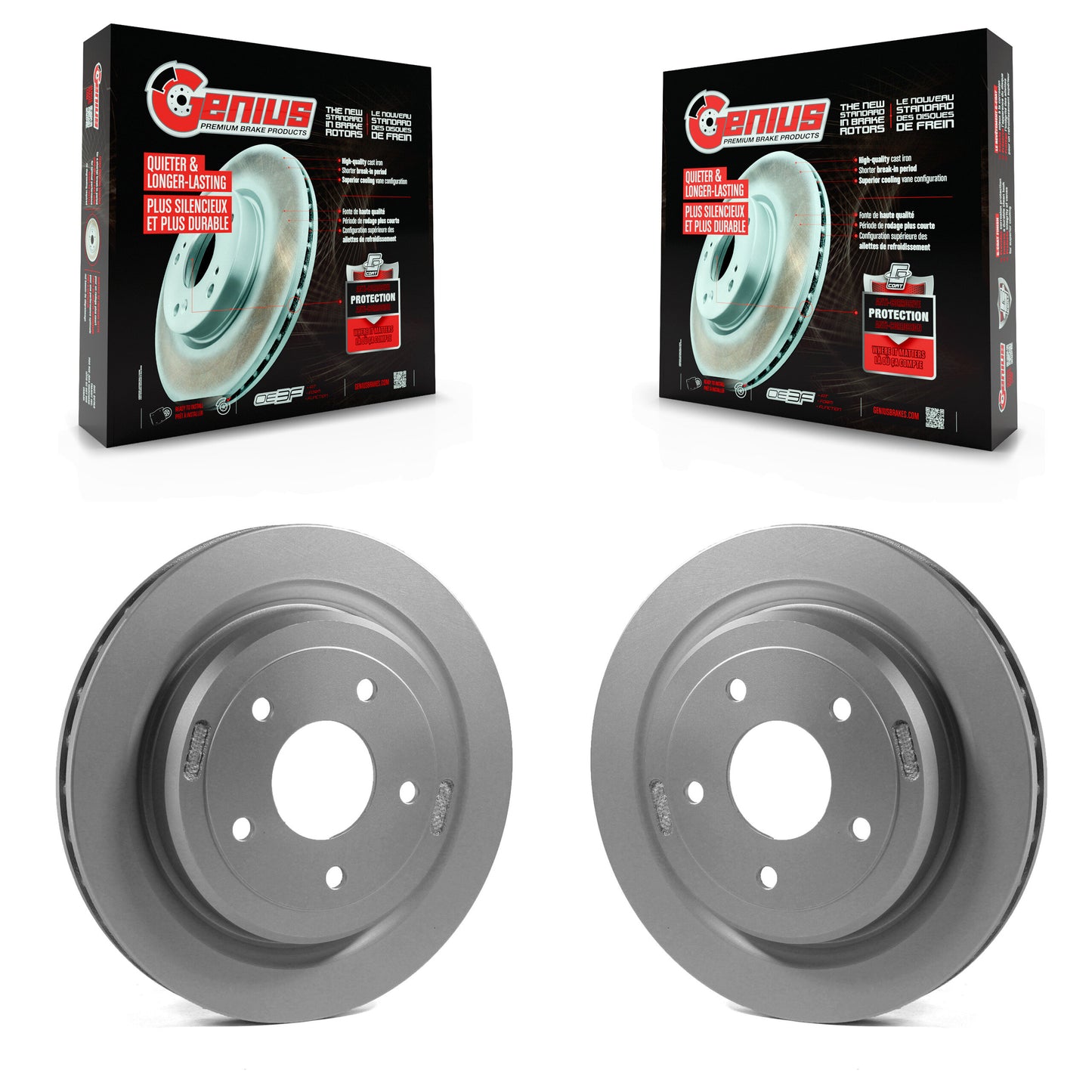[Arrière] Kit de disque (revêtu) de frein pour Chevrolet Corvette Cadillac XLR KG-100393