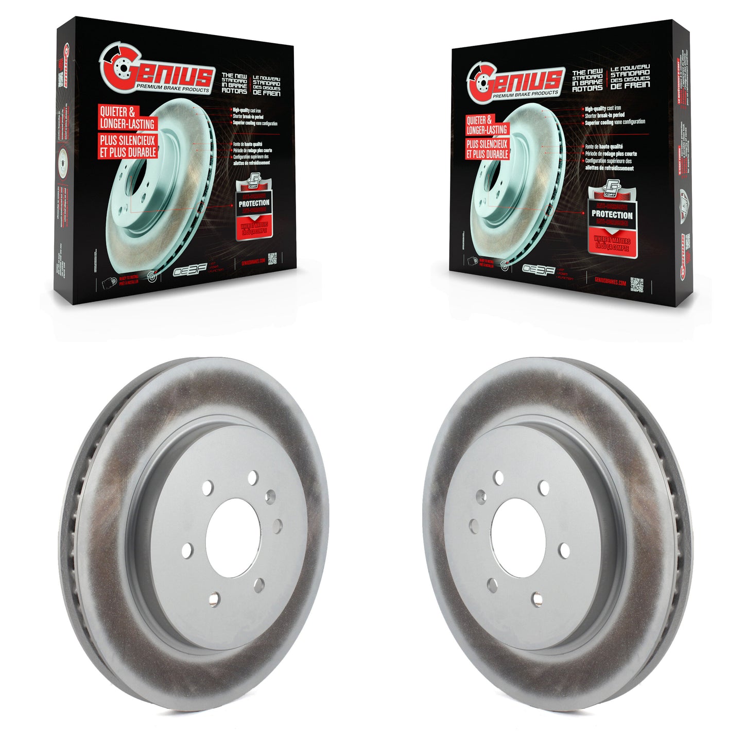 [Arrière] Kit de disque (revêtu) de frein pour 2004-2009 Cadillac SRX KG-100394