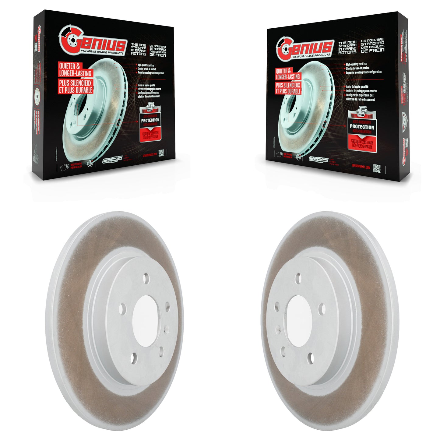 [Arrière] Kit de disque (revêtu) de frein pour 2005 Chevrolet Uplander Pontiac Montana Buick Terraza Saturn Relay KG-100395