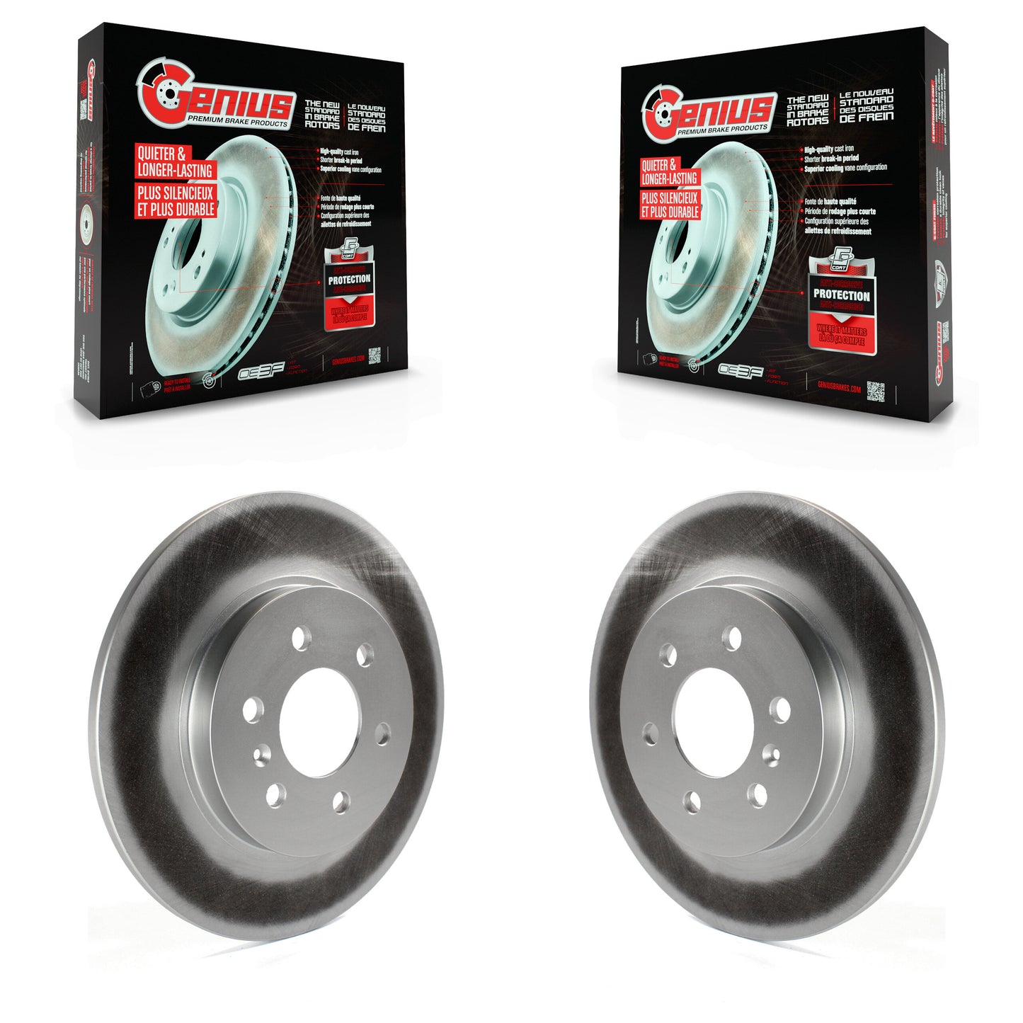 [Arrière] Kit de disque (revêtu) de frein pour Chevrolet Uplander Buick Terraza Pontiac Montana Saturn Relay KG-100397