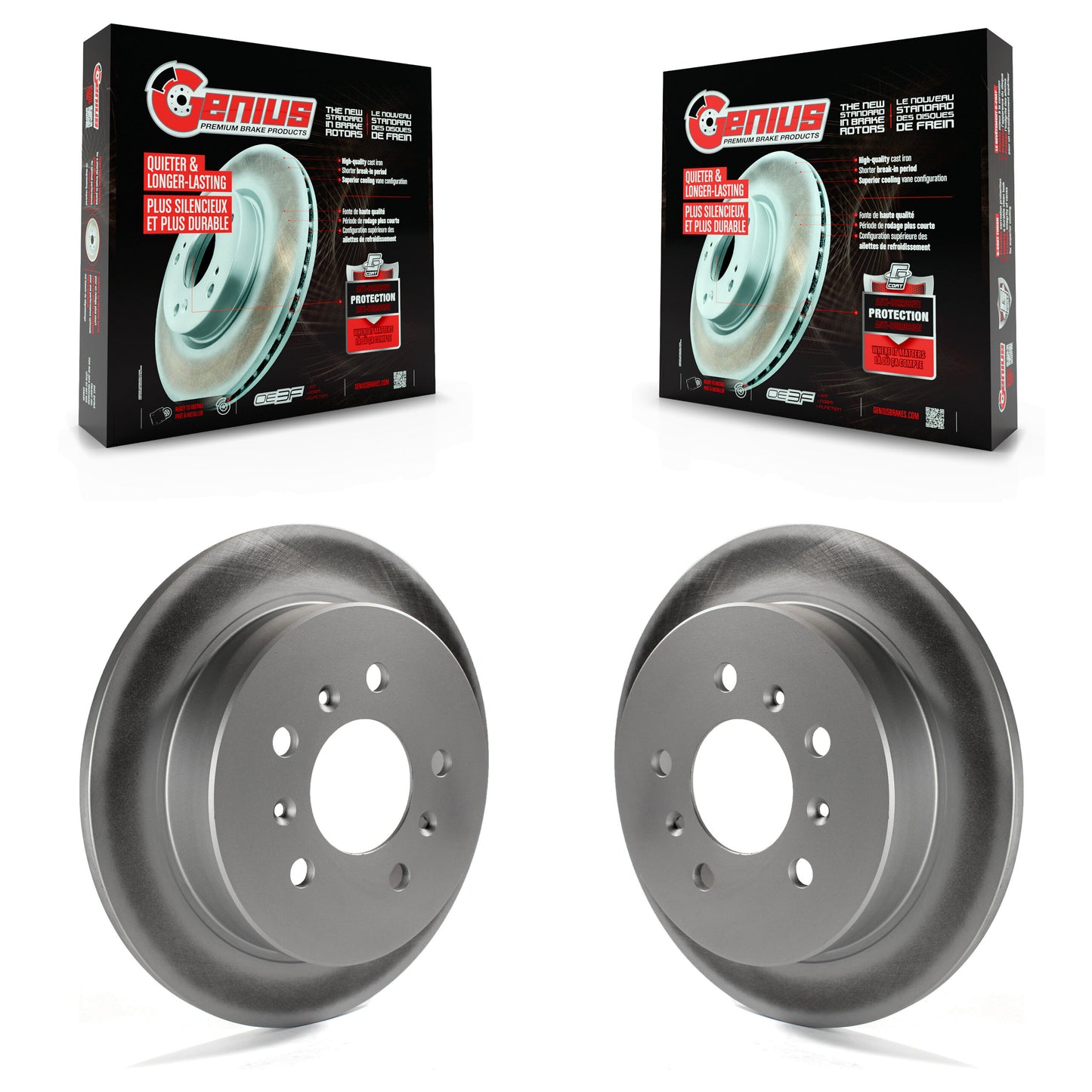 [Arrière] Kit de disque (revêtu) de frein pour Chevrolet Impala Buick Pontiac Century Grand Am Monte Carlo Oldsmobile Prix Venture Alero Regal Intrigue LaCrosse Montana Trans Sport Allure KG-100400