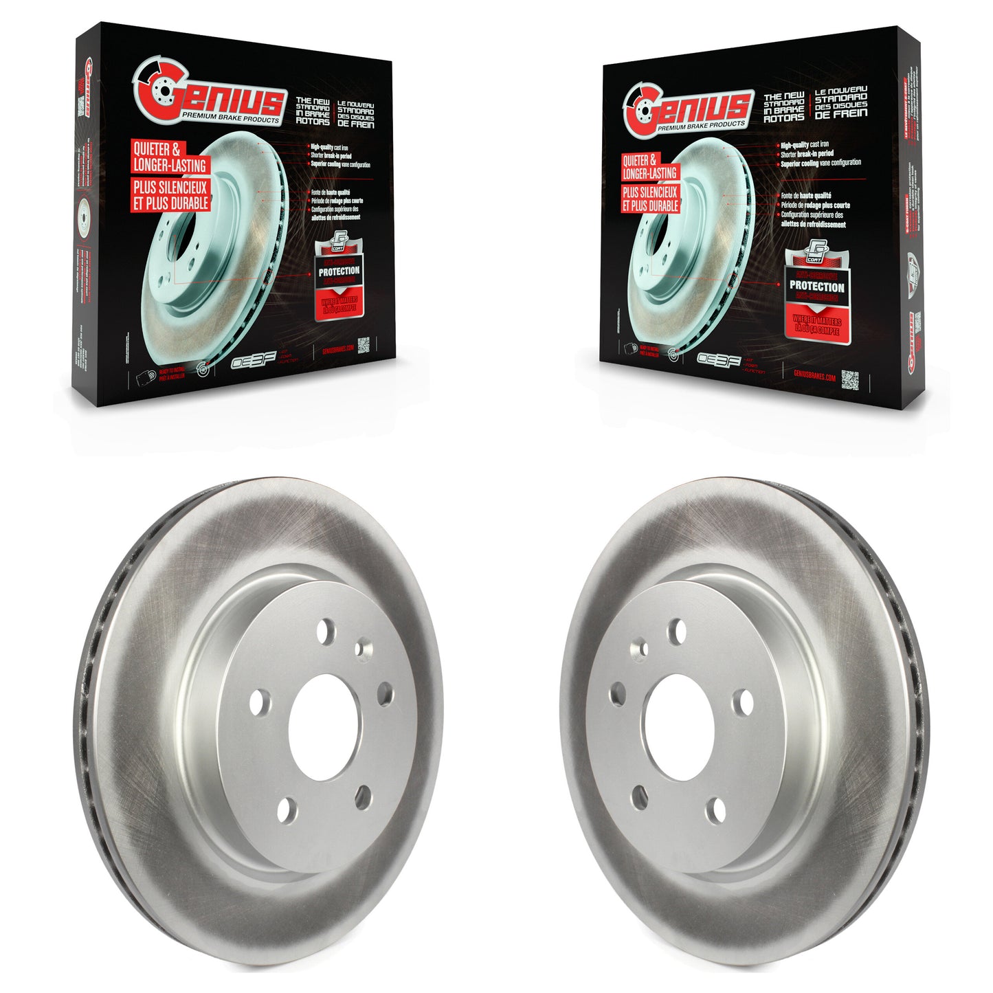 [Arrière] Kit de disque (revêtu) de frein pour Chevrolet Malibu Buick Impala LaCrosse Camaro Cadillac Regal XTS Limited CT6 Saab 9-5 CT5 Allure KG-100414