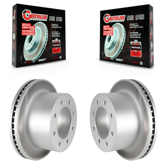 [Arrière] Kit de disque (revêtu) de frein pour 2011-2019 Chevrolet Silverado 3500 HD GMC Sierra avec Dual Wheels KG-100417