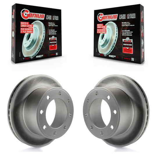[Arrière] Kit de disque (revêtu) de frein pour 2005-2012 Ford F-250 Super Duty F-350 KG-100443