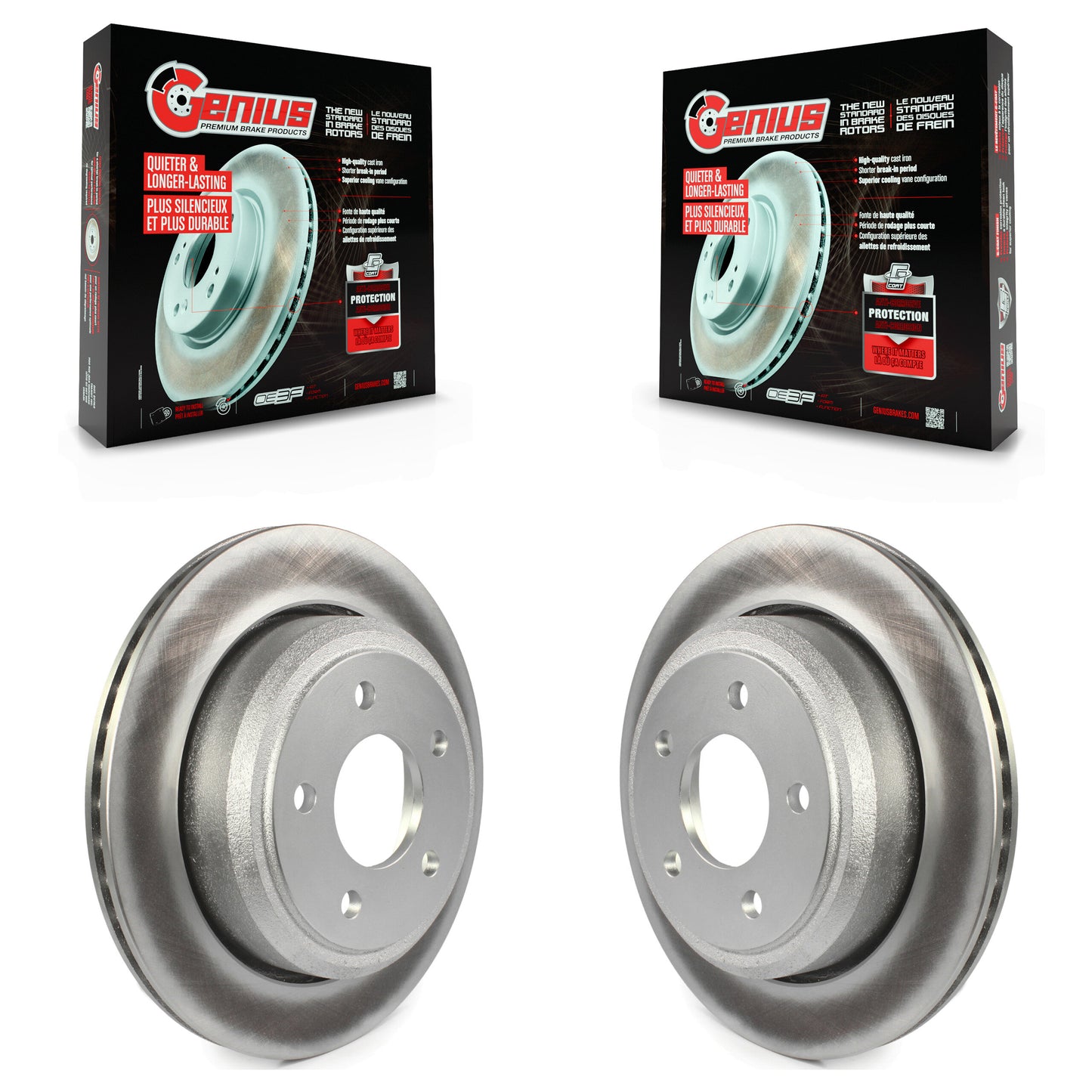 [Arrière] Kit de disque (revêtu) de frein pour Ford Ranger Mazda B2300 B4000 KG-100448