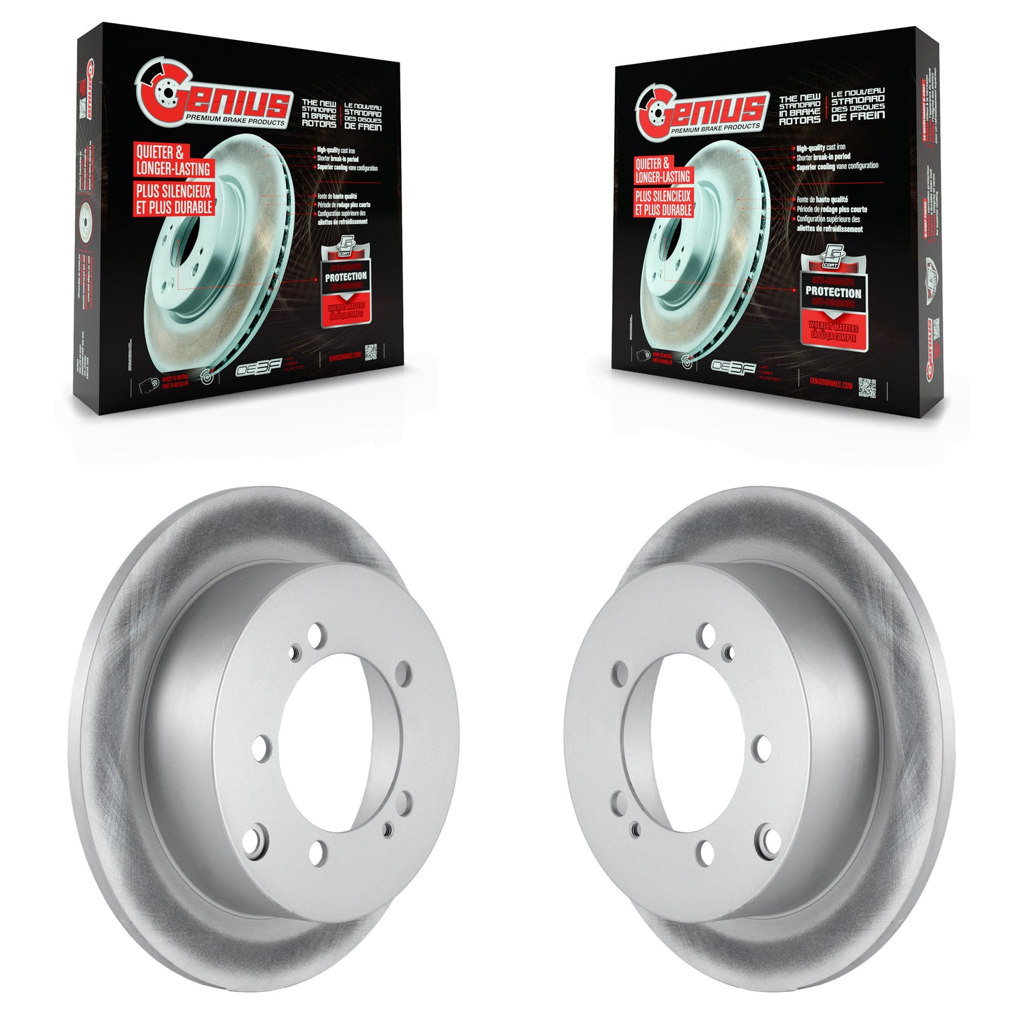 [Arrière] Kit de disque (revêtu) de frein pour Mitsubishi Chrysler Sebring Dodge Stratus Eclipse Galant Lancer Outlander Avenger Eagle Talon KG-100463