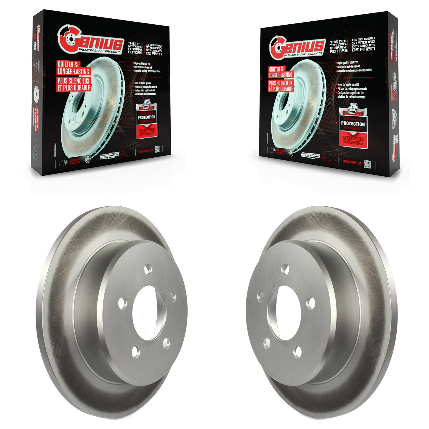 [Arrière] Kit de disque (revêtu) de frein pour Dodge Grand Caravan Chrysler Town & Country Plymouth Voyager KG-100464