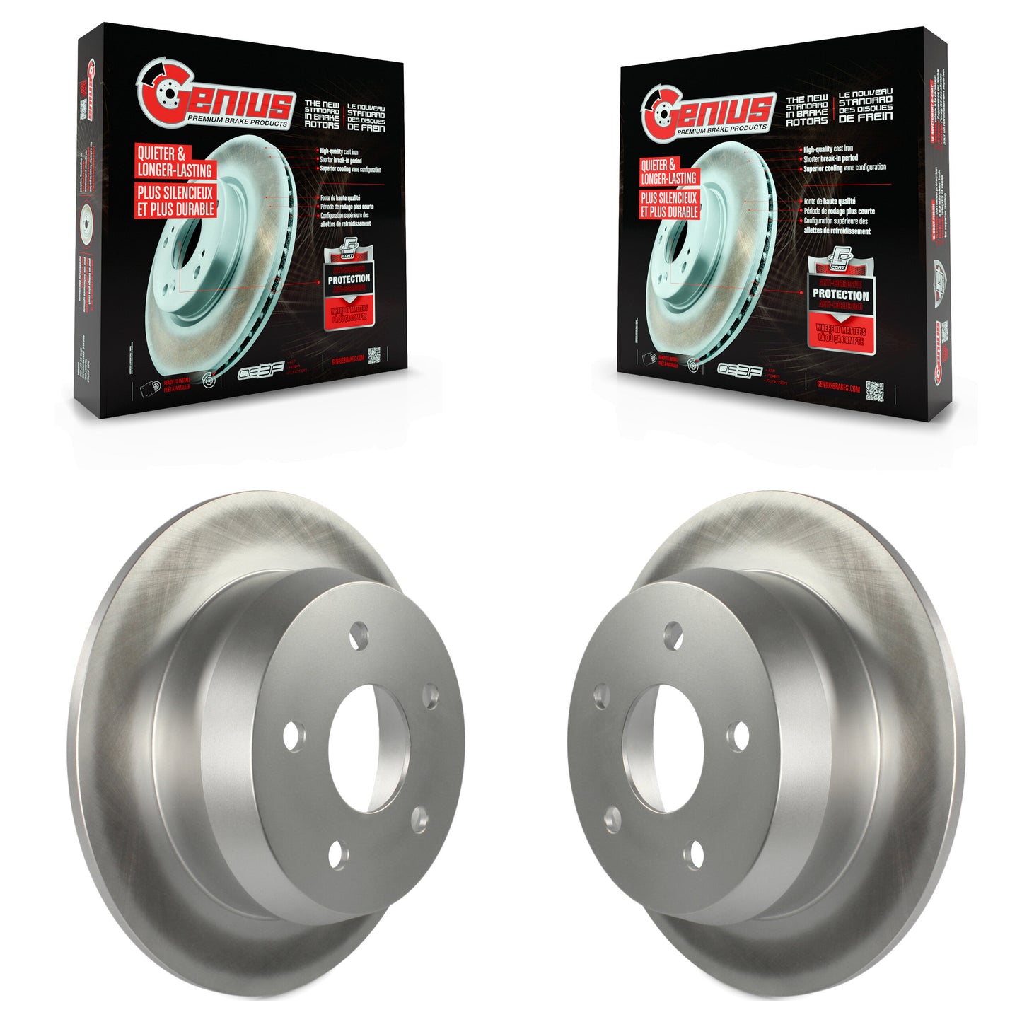 [Arrière] Kit de disque (revêtu) de frein pour 1999-2004 Jeep Grand Cherokee KG-100465