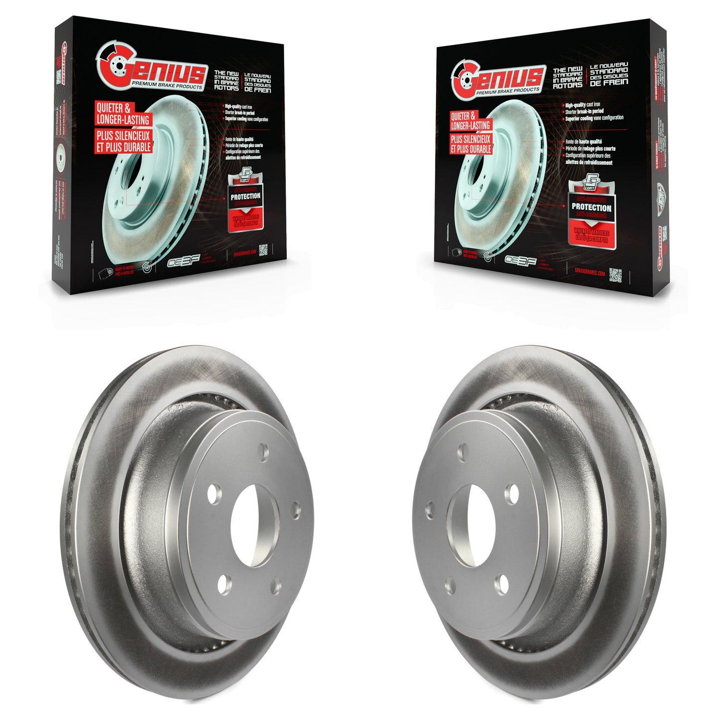 [Arrière] Kit de disque (revêtu) de frein pour Ram 1500 Dodge Durango Classic Chrysler Aspen KG-100466