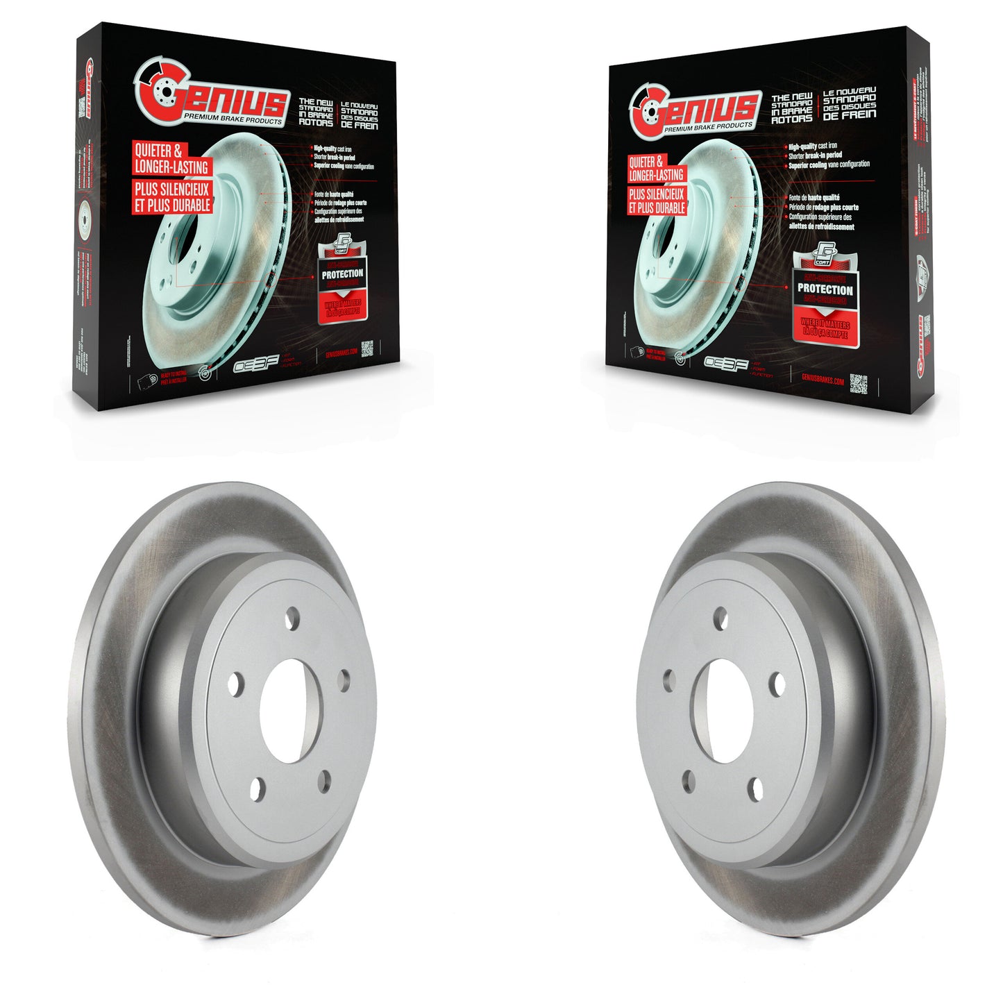 [Arrière] Kit de disque (revêtu) de frein pour Jeep Grand Cherokee Commander KG-100473